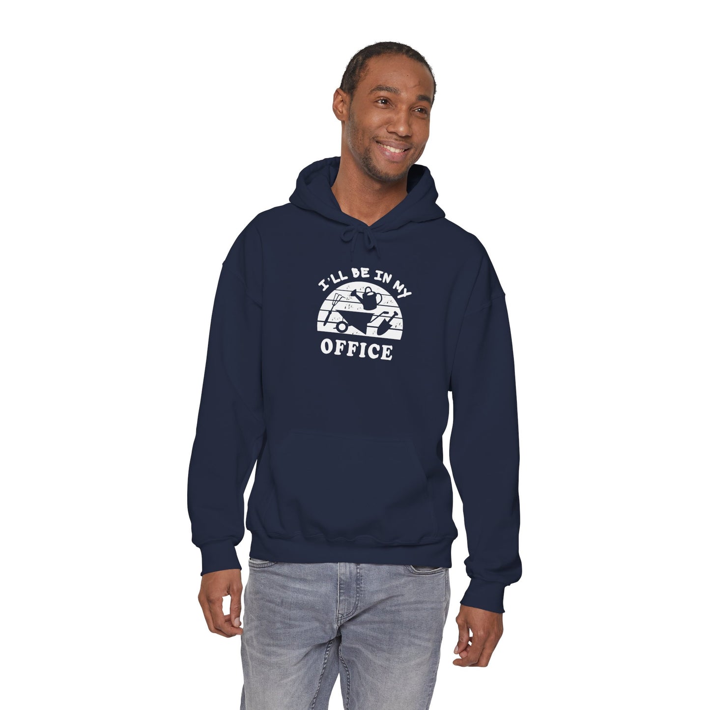 Hoodie — “I’ll Be In My Office” Cat Van Graphic Hoodie