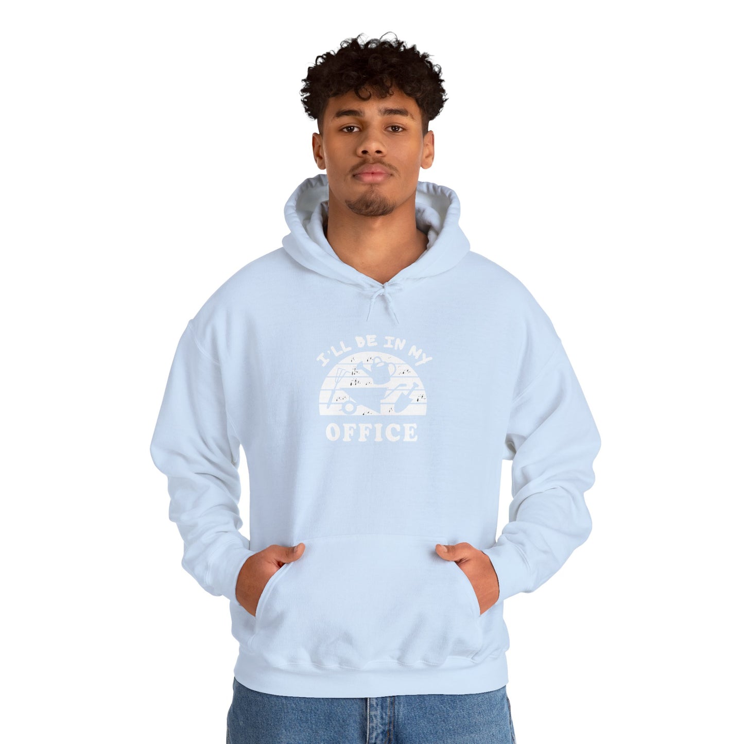 Hoodie — “I’ll Be In My Office” Cat Van Graphic Hoodie