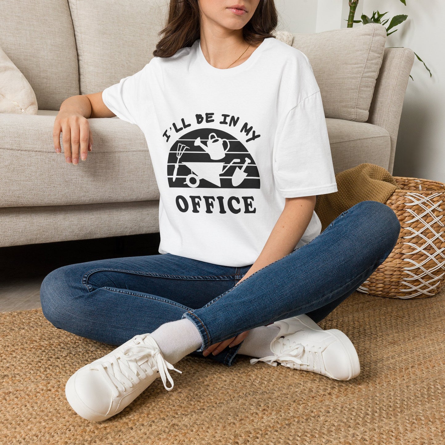 Garden Office T-Shirt — "I'll Be In My Office" Plant & Watering Can Tee
