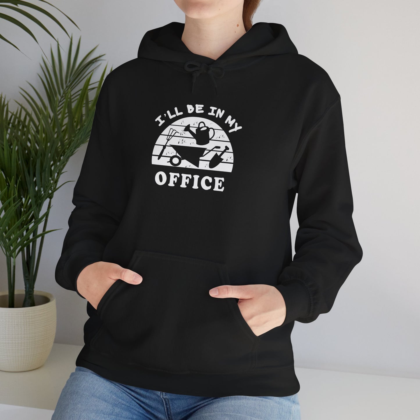 Hoodie — “I’ll Be In My Office” Cat Van Graphic Hoodie