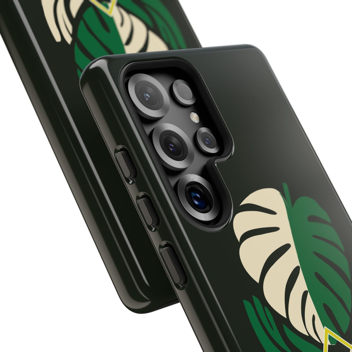 Phone Case — 'Droid Addict' Tropical Monstera Protective Case