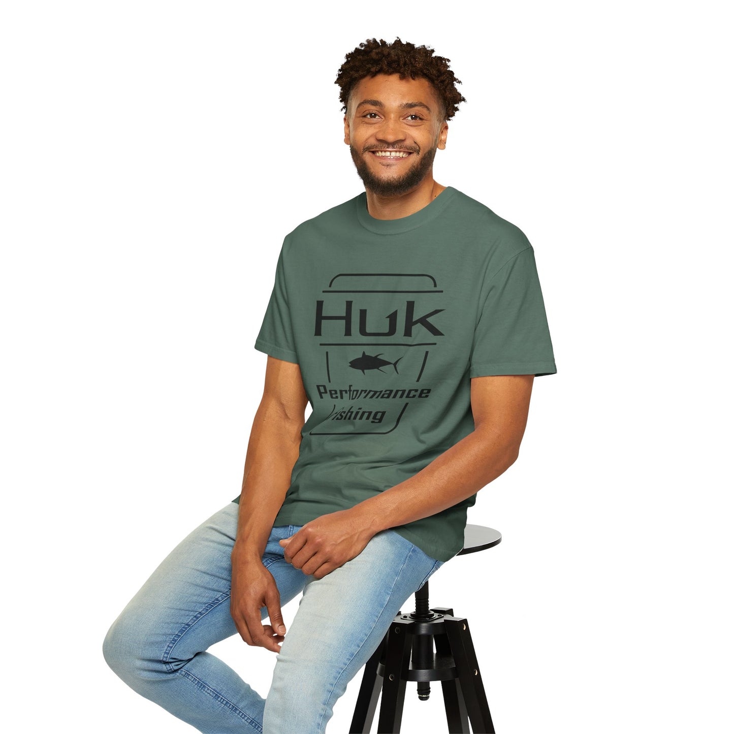 HUK Fishing Performance T-Shirt — "Huk Performance Fishing" Graphic Tee