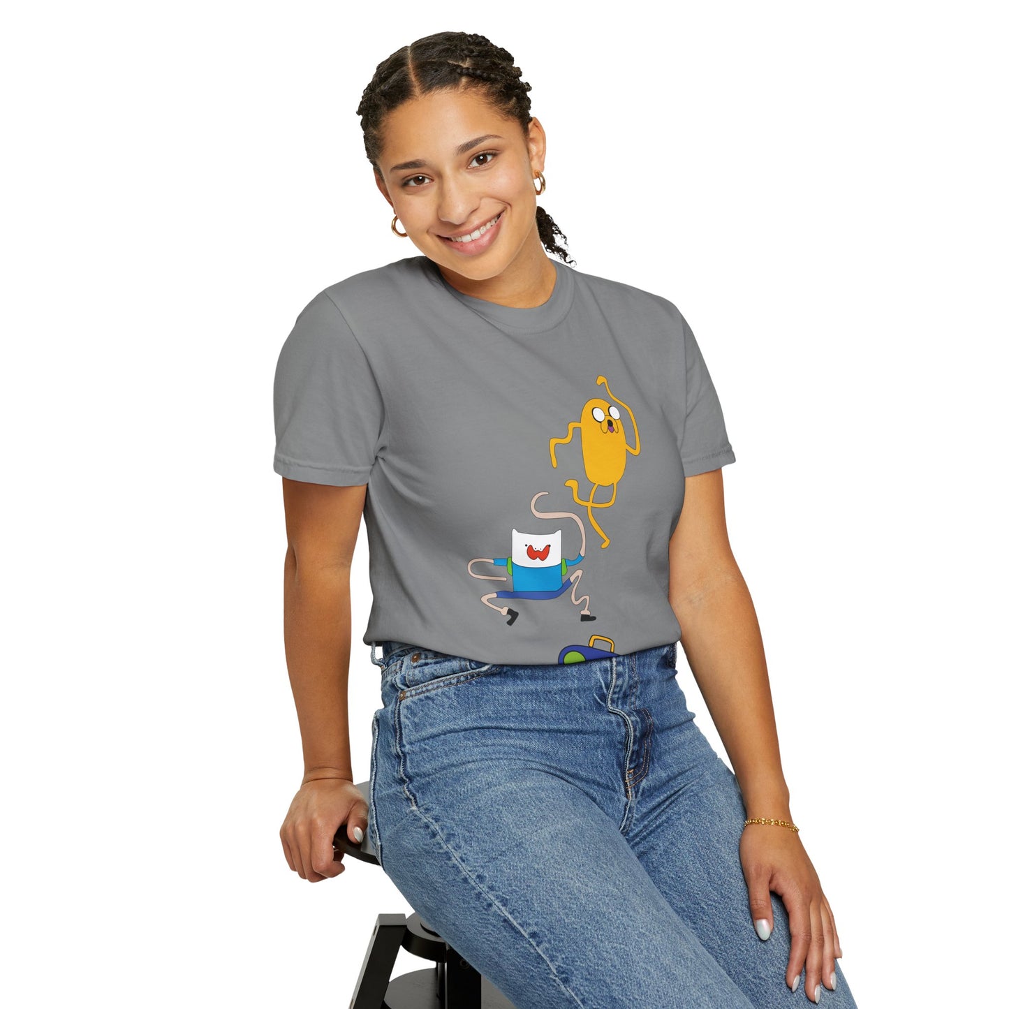 Adventure Time Dance Party T-Shirt — Jake & Radio Cartoon Tee