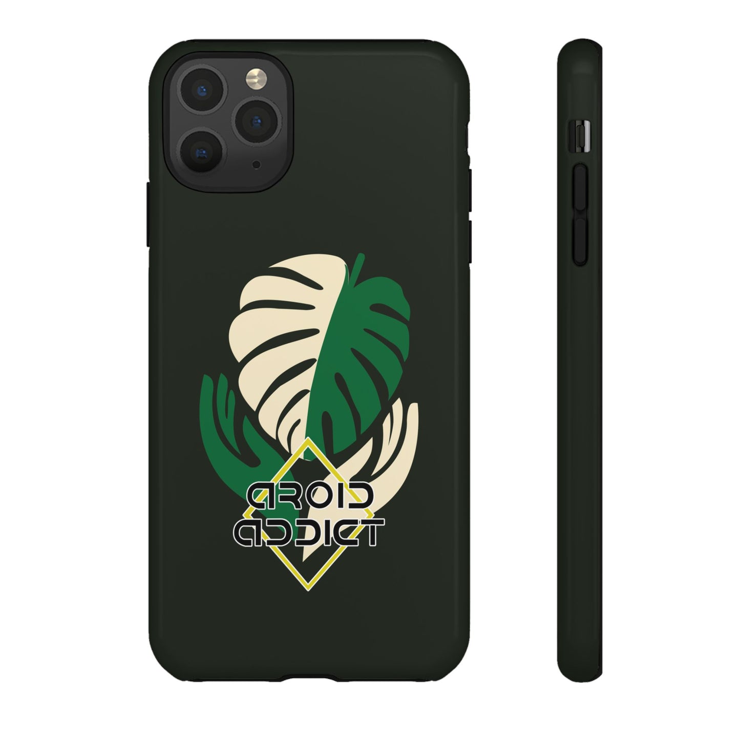 Phone Case — 'Droid Addict' Tropical Monstera Protective Case