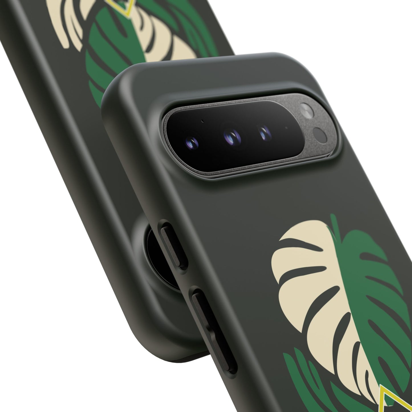 Phone Case — 'Droid Addict' Tropical Monstera Protective Case
