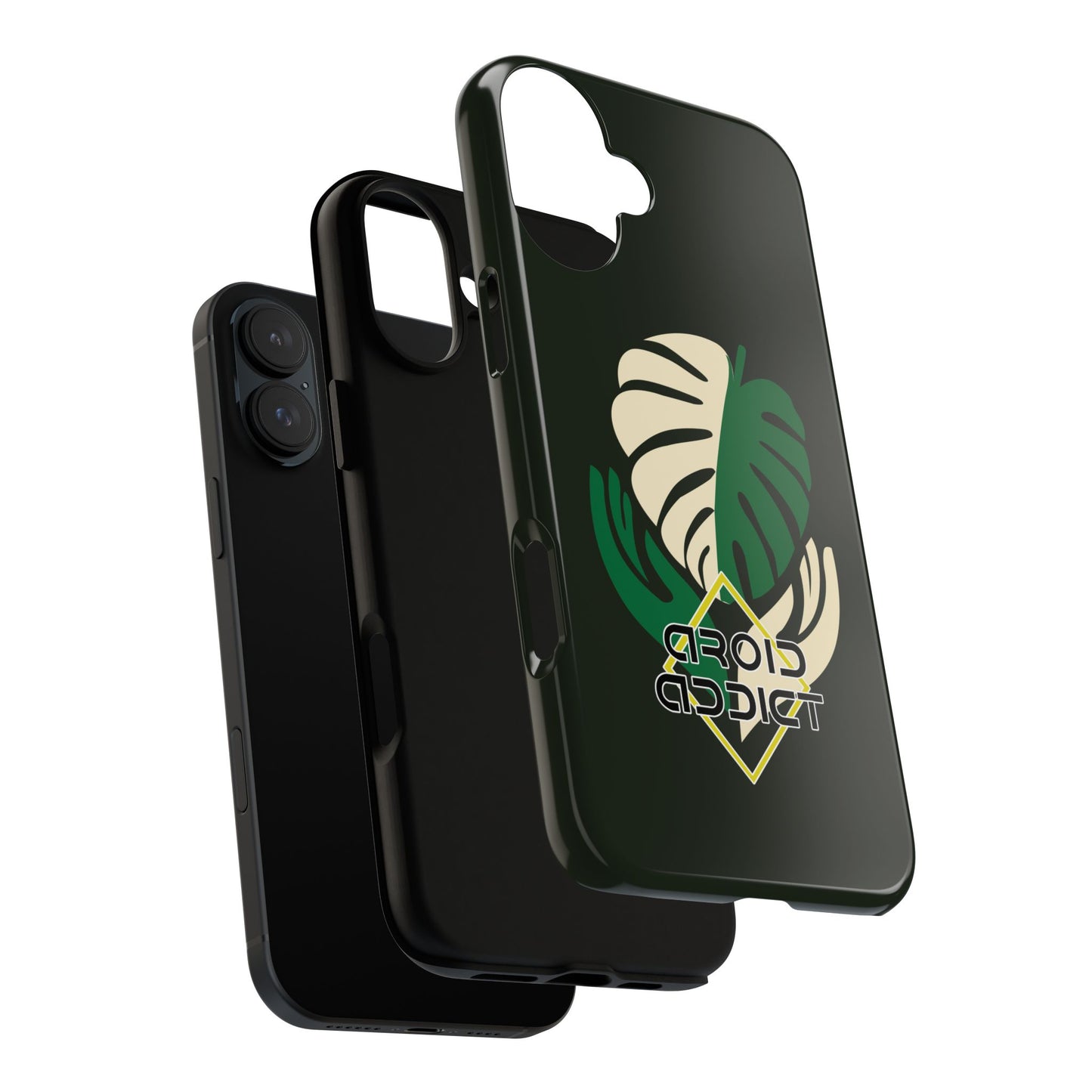 Phone Case — 'Droid Addict' Tropical Monstera Protective Case