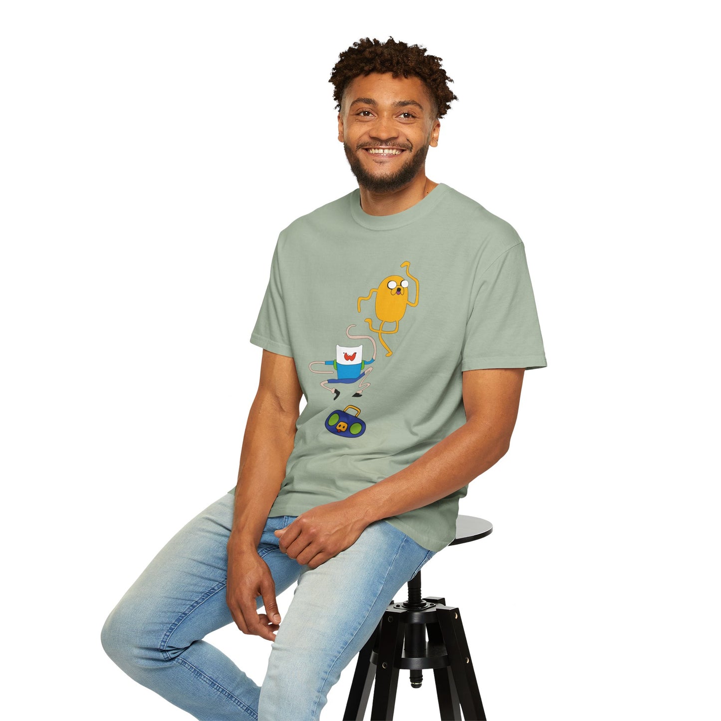 Adventure Time Dance Party T-Shirt — Jake & Radio Cartoon Tee