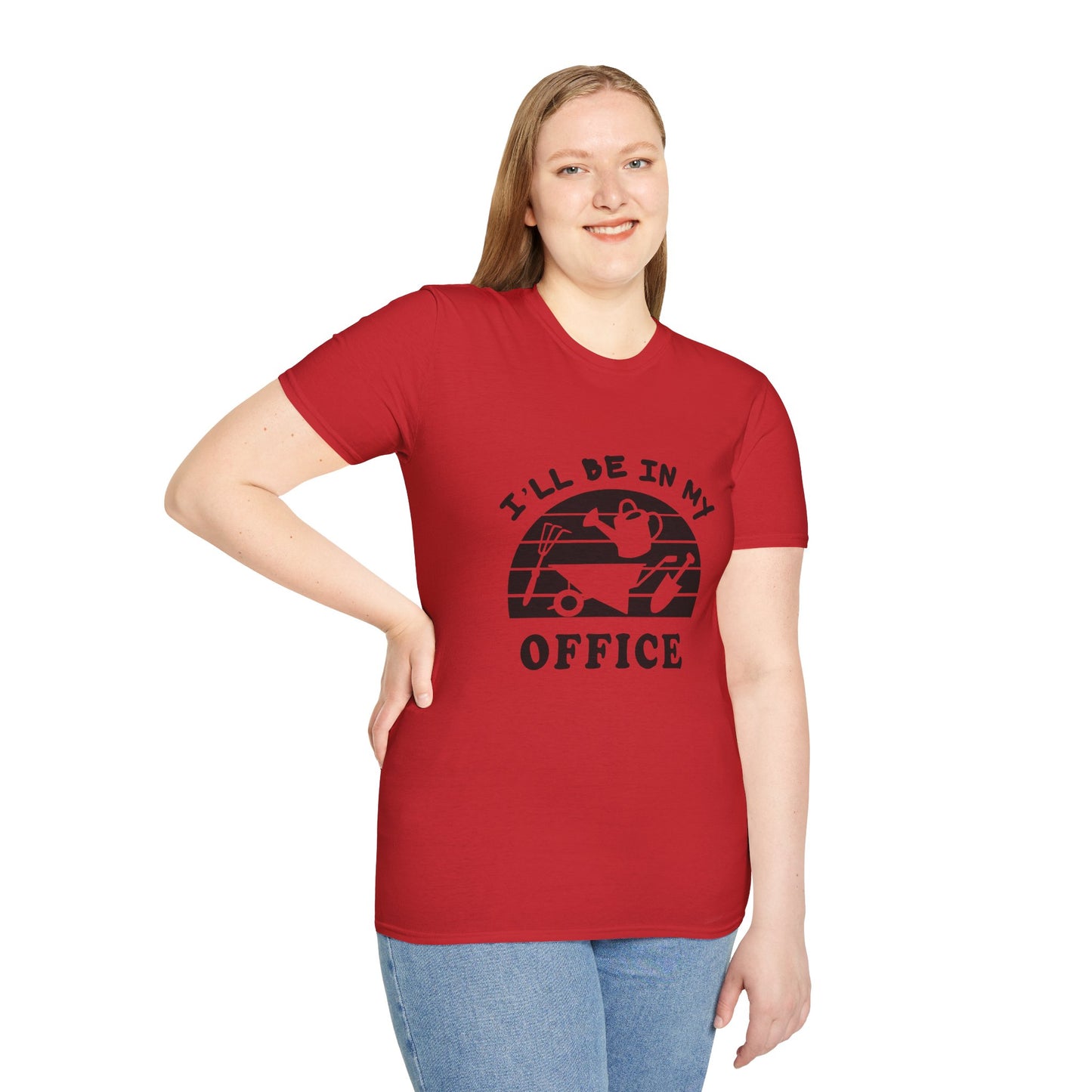Garden Office T-Shirt — "I'll Be In My Office" Plant & Watering Can Tee