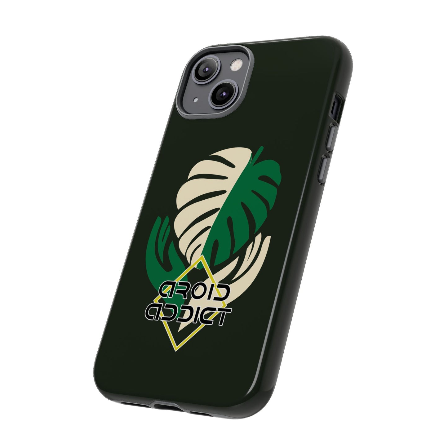 Phone Case — 'Droid Addict' Tropical Monstera Protective Case