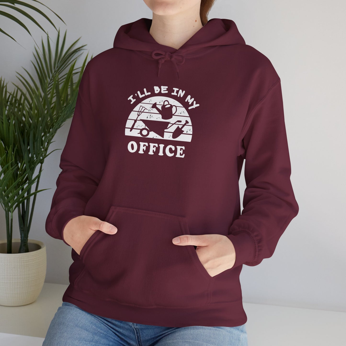 Hoodie — “I’ll Be In My Office” Cat Van Graphic Hoodie