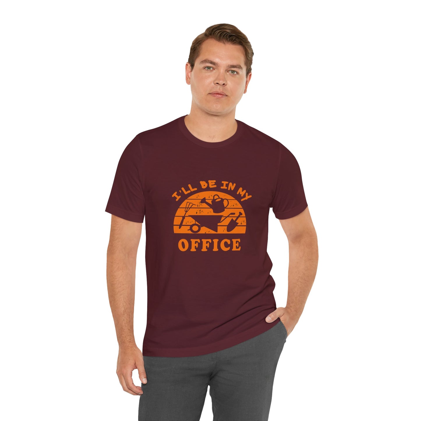 I'll Be In My Office T-Shirt — Gardening Watering Can Graphic Tee