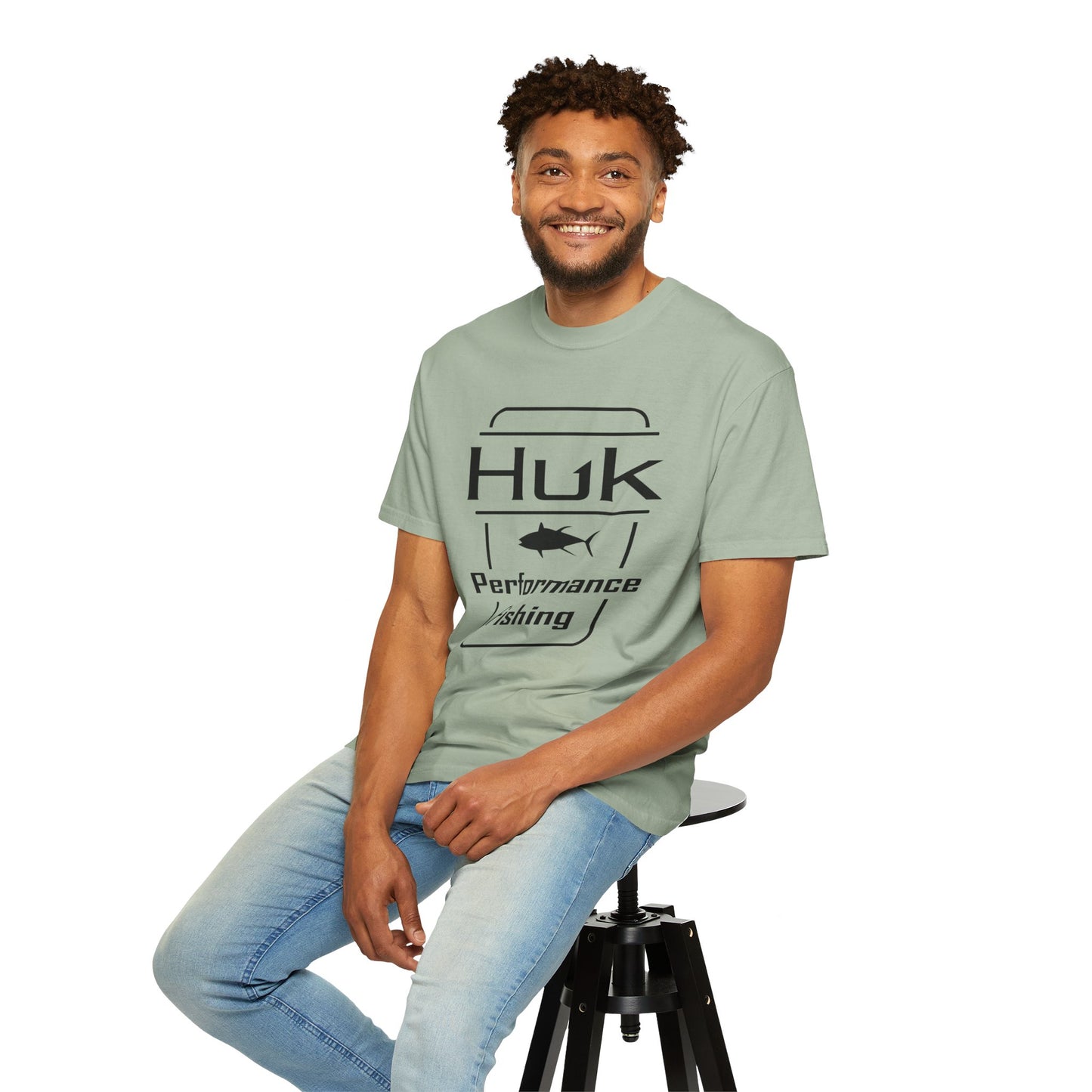 HUK Fishing Performance T-Shirt — "Huk Performance Fishing" Graphic Tee