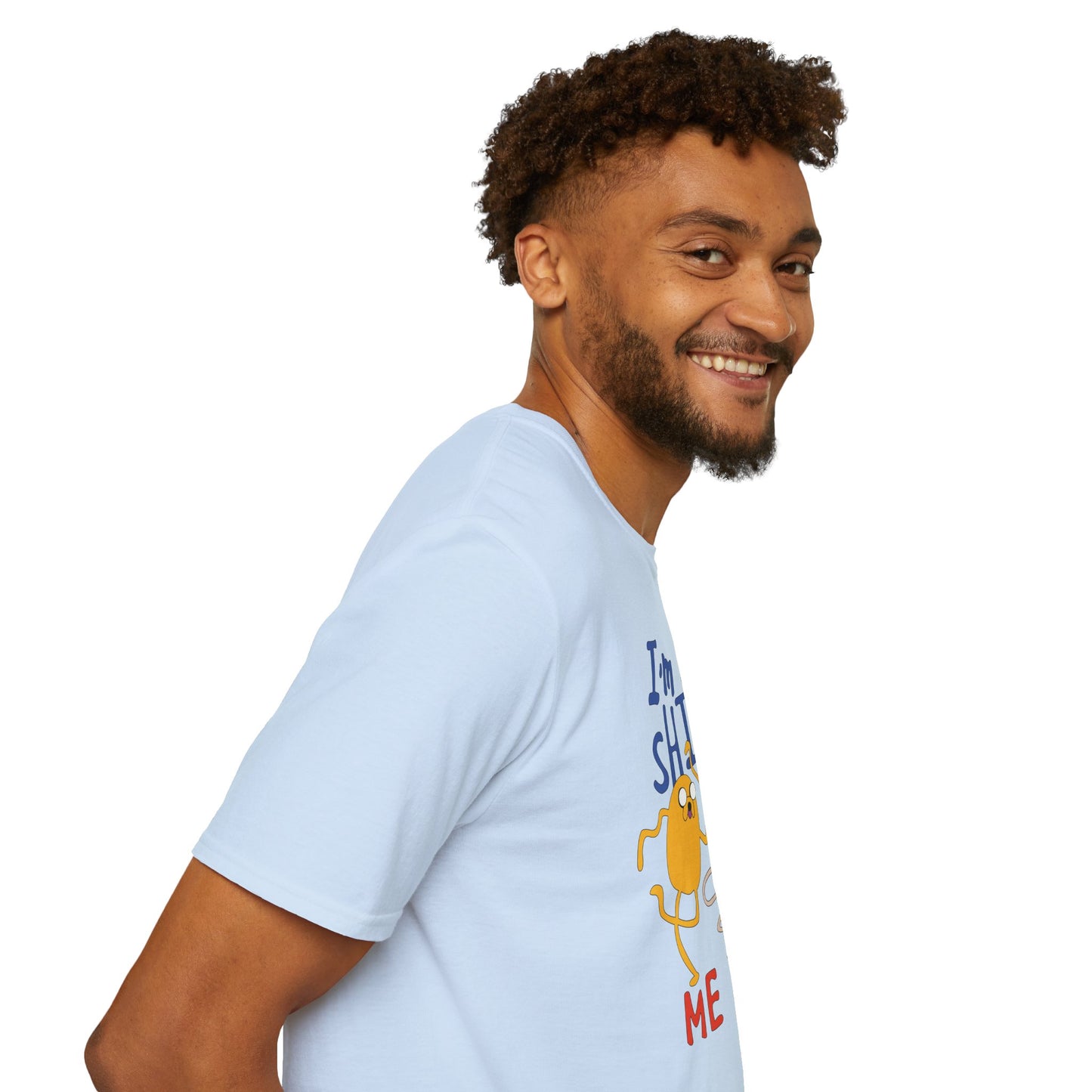 ADVENTURE TIME with Finn & Jake I'm on a Shirt. Me Too! — Funny Cartoon Jake & Cat Graphic Tee