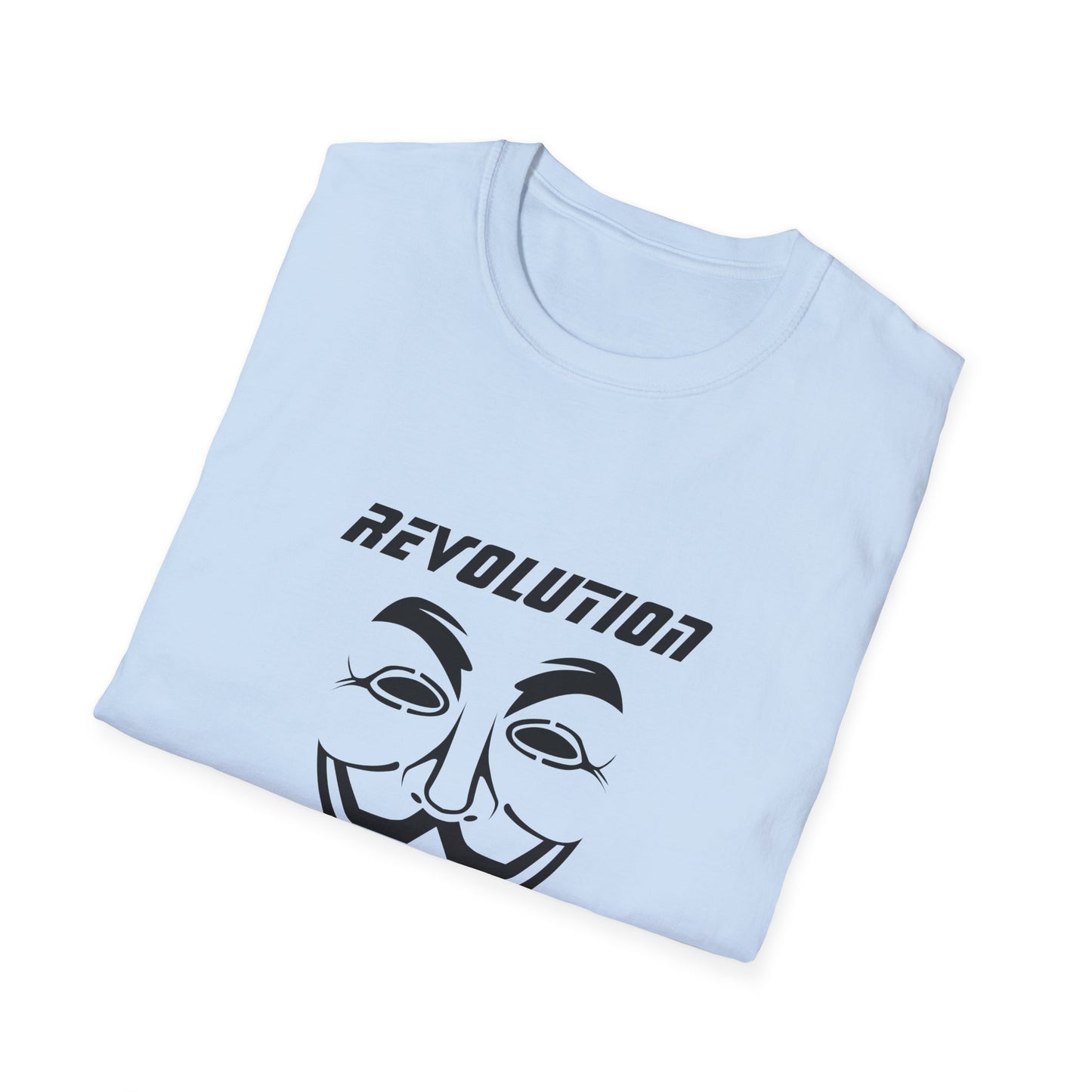 Revolution Is Coming T-Shirt — Guy Fawkes Mask Protest Tee