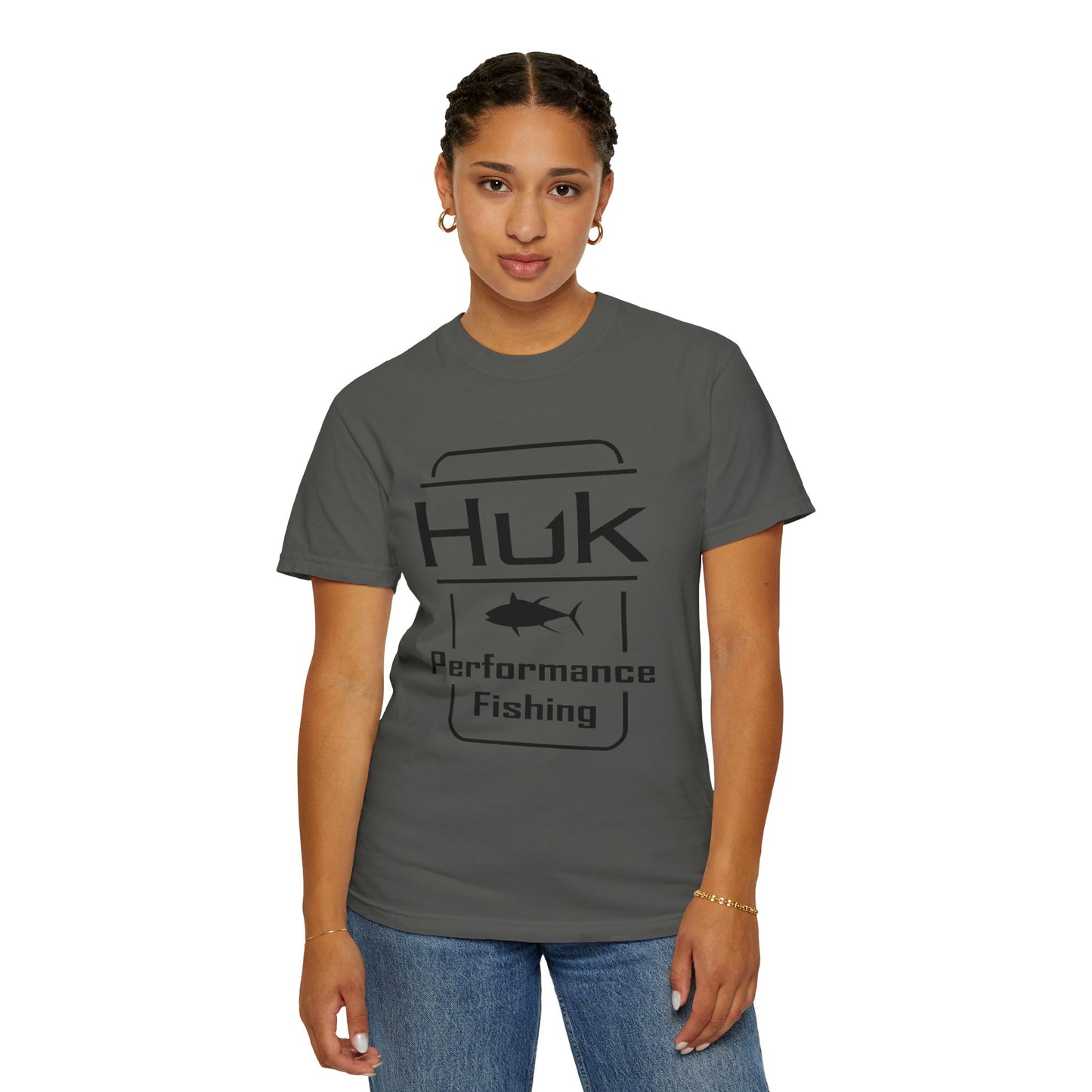HUK Fishing Performance T-Shirt — "Huk Performance Fishing" Graphic Tee