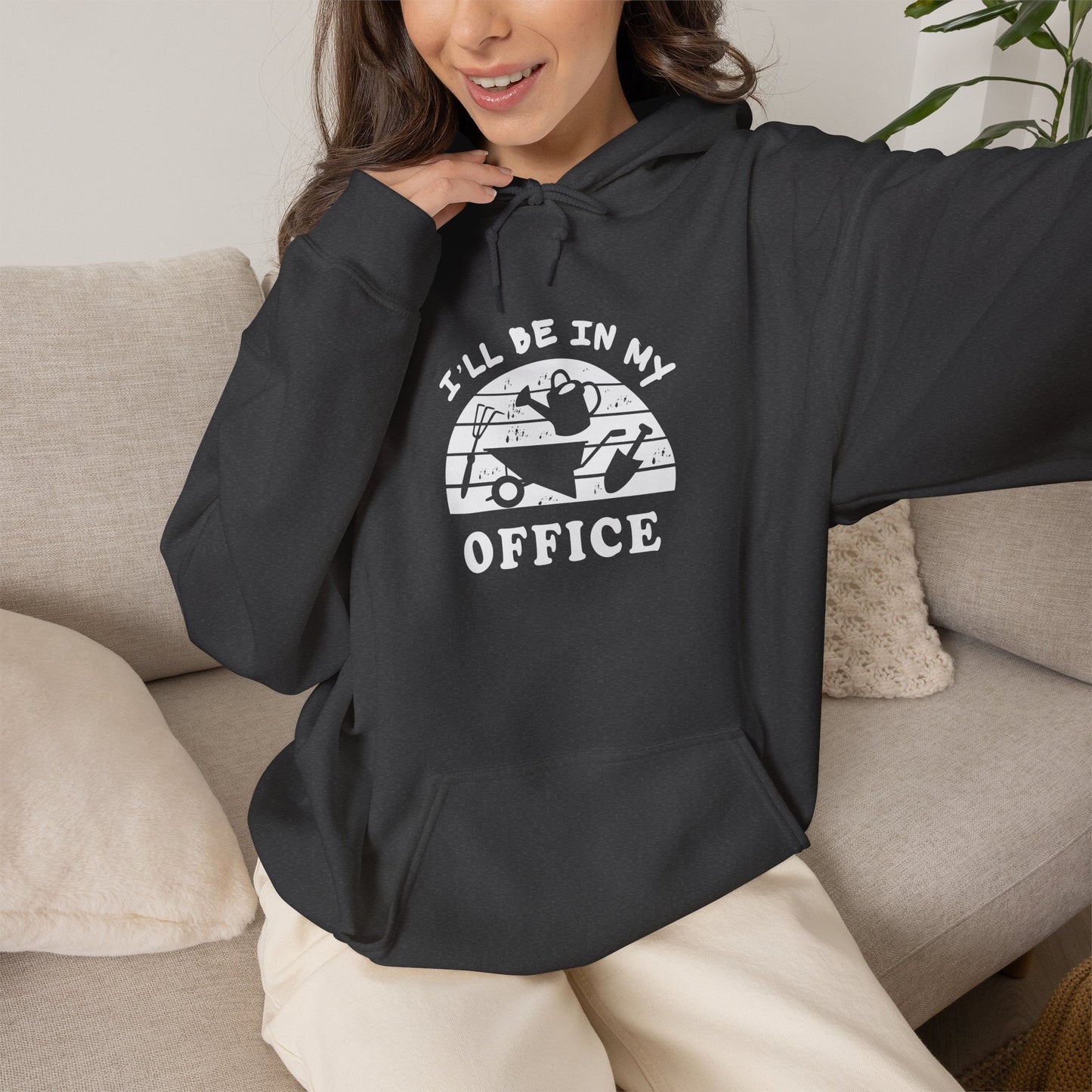 Hoodie — “I’ll Be In My Office” Cat Van Graphic Hoodie