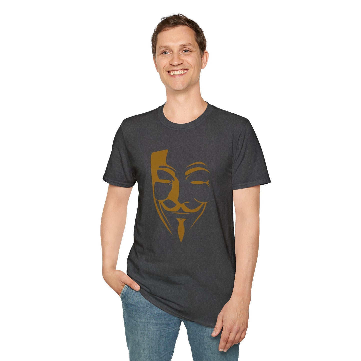 Guy Fawkes Mask T-Shirt — Anonymous/V for Vendetta Inspired Graphic Tee