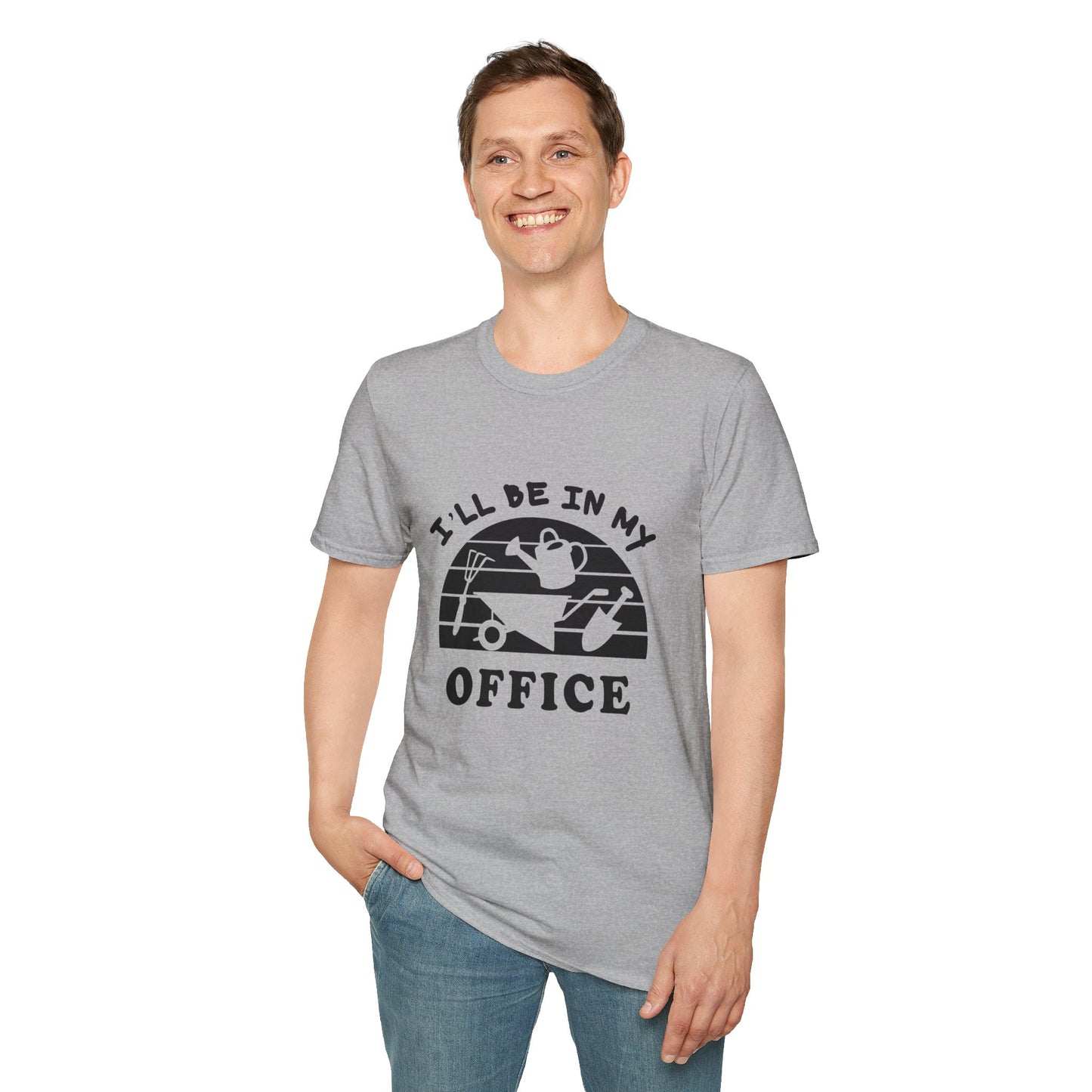 Garden Office T-Shirt — "I'll Be In My Office" Plant & Watering Can Tee