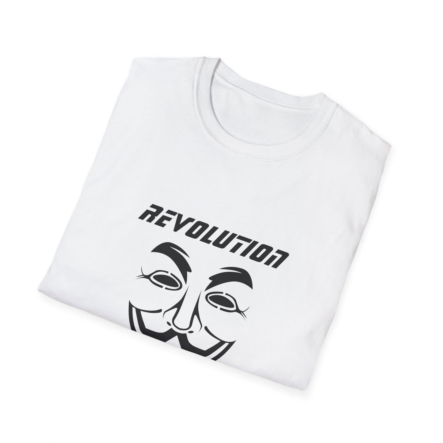 Revolution Is Coming T-Shirt — Guy Fawkes Mask Protest Tee