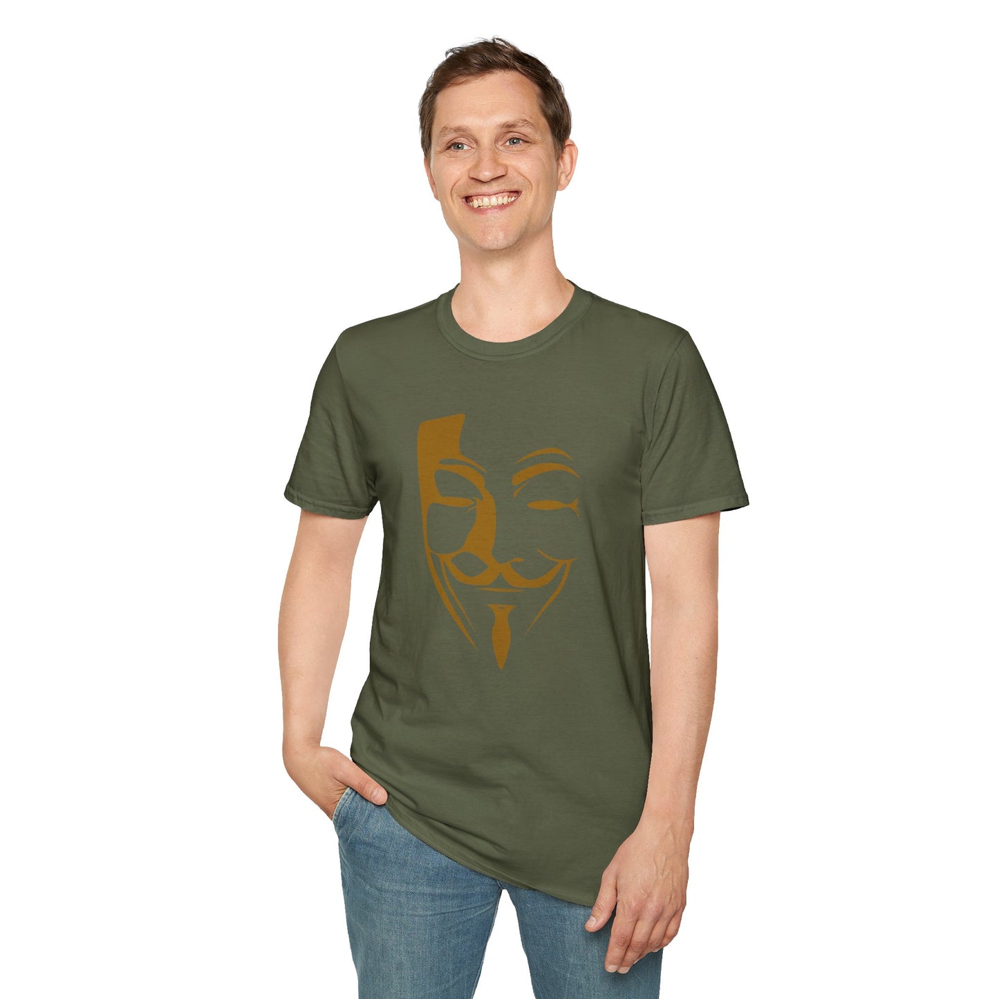 Guy Fawkes Mask T-Shirt — Anonymous/V for Vendetta Inspired Graphic Tee