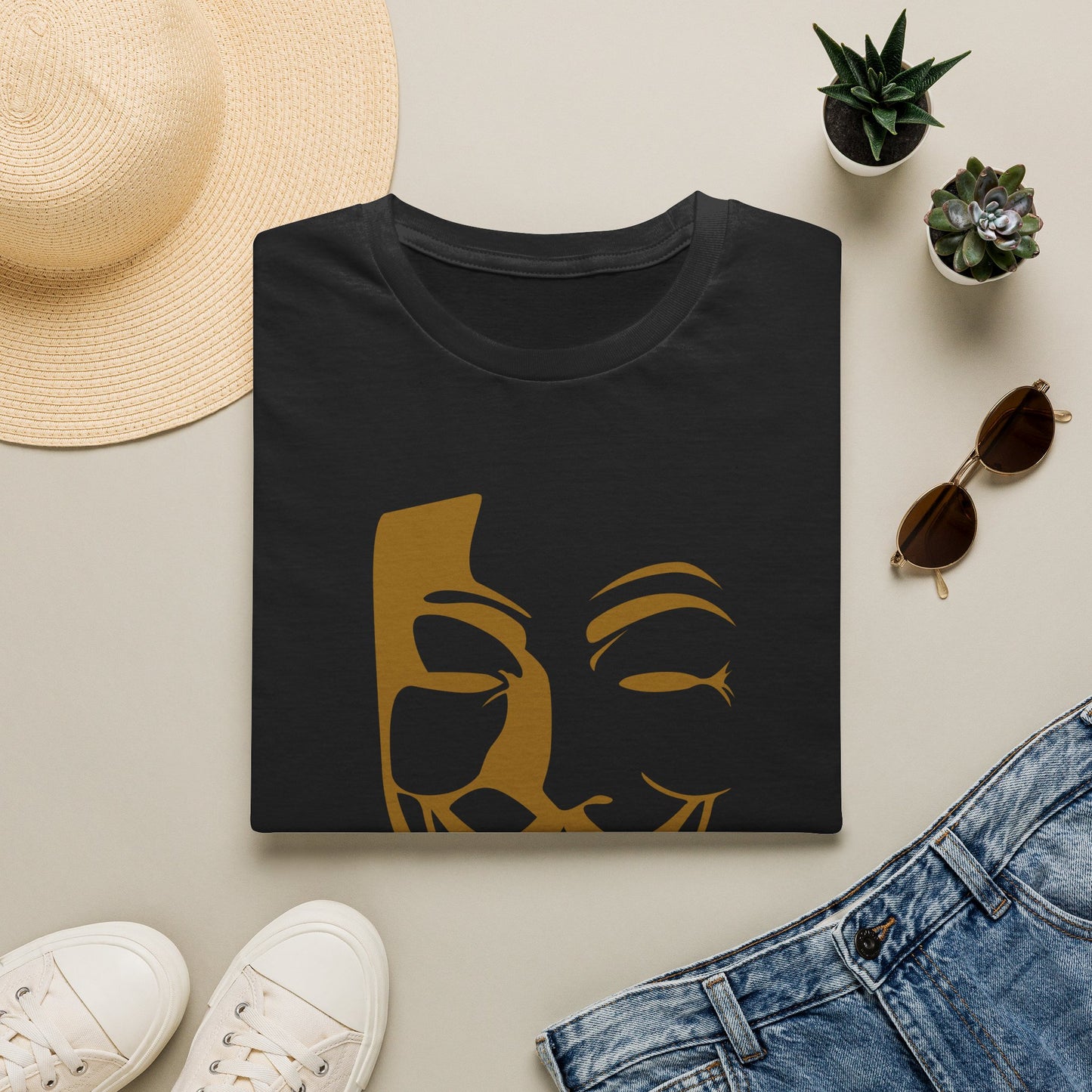 Guy Fawkes Mask T-Shirt — Anonymous/V for Vendetta Inspired Graphic Tee