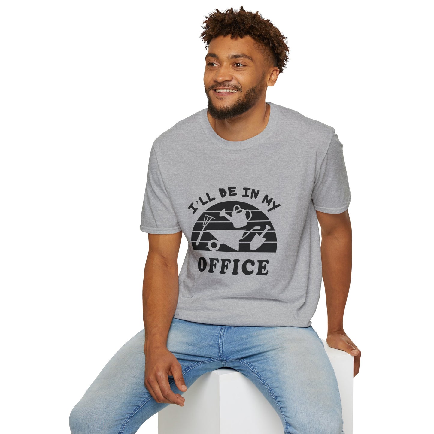 Garden Office T-Shirt — "I'll Be In My Office" Plant & Watering Can Tee