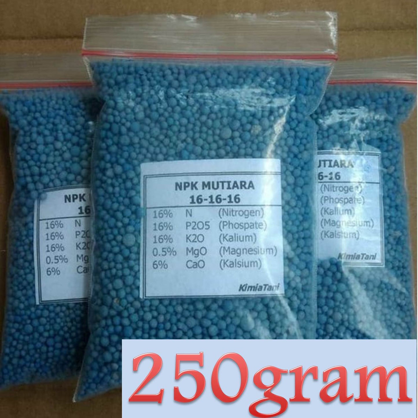 NPK BLUE Fertiliser Granulated Mineral and Organic Super Nitrophoska Soluble NPK Compound Fertilizer 250Gr