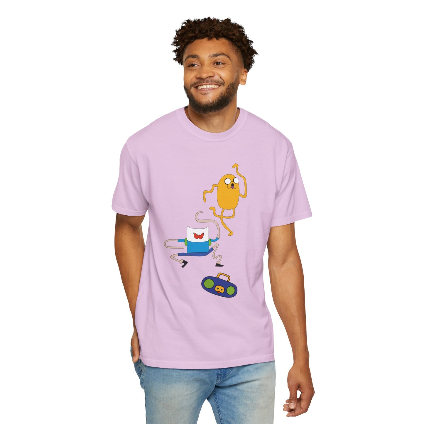 Adventure Time Dance Party T-Shirt — Jake & Radio Cartoon Tee
