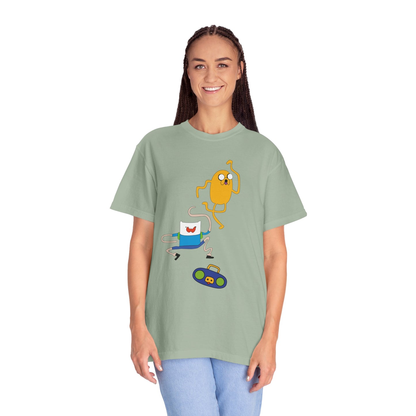 Adventure Time Dance Party T-Shirt — Jake & Radio Cartoon Tee