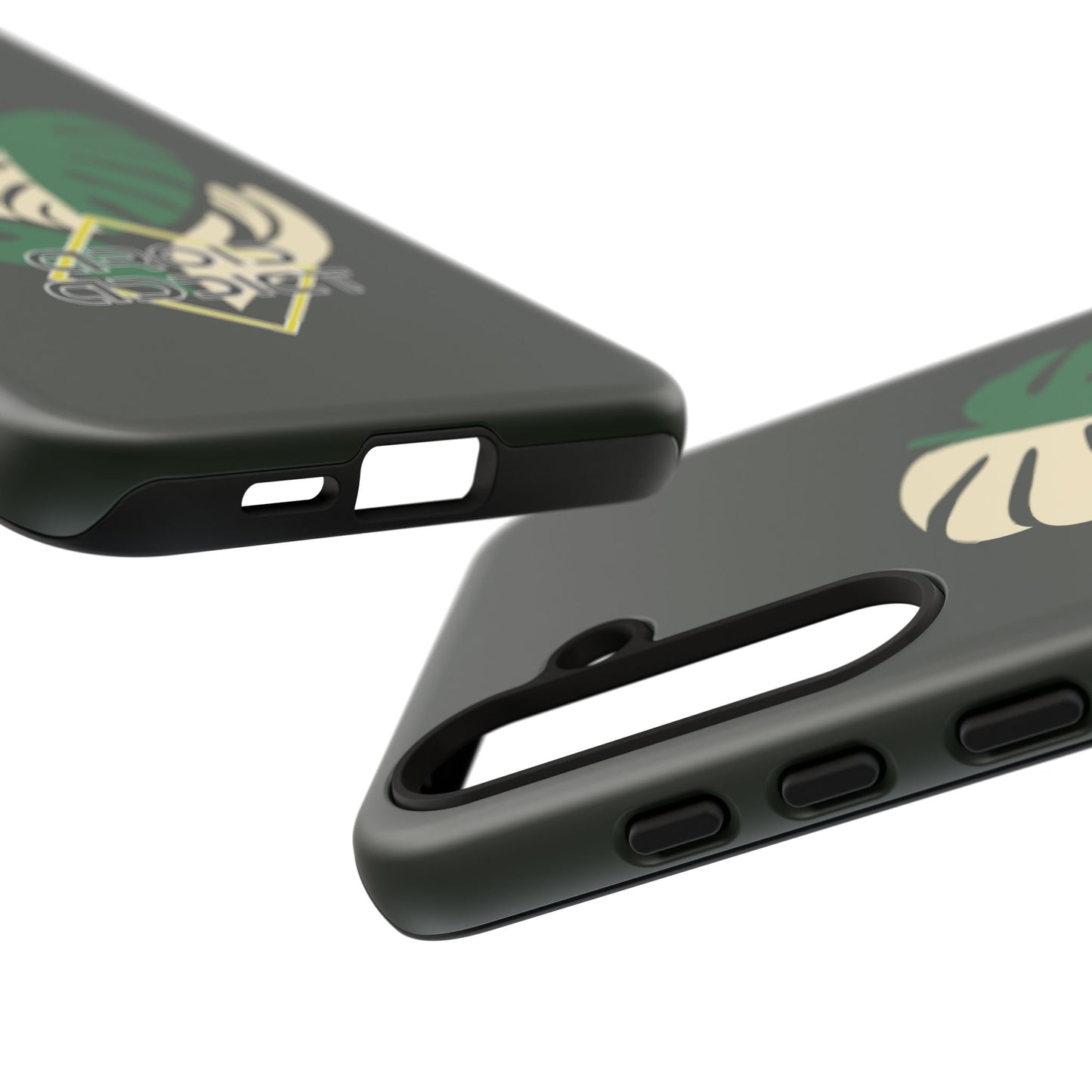 Phone Case — 'Droid Addict' Tropical Monstera Protective Case