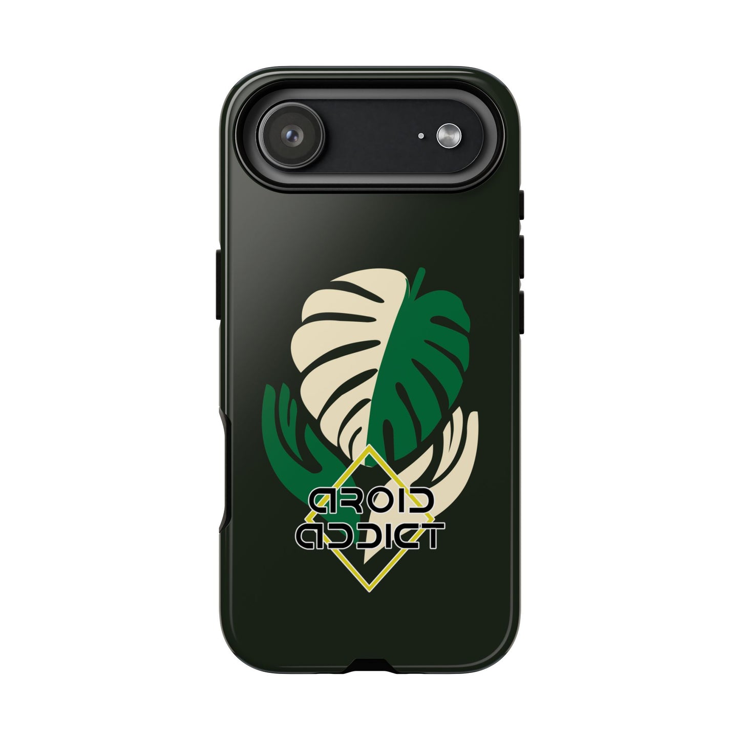 Phone Case — 'Droid Addict' Tropical Monstera Protective Case