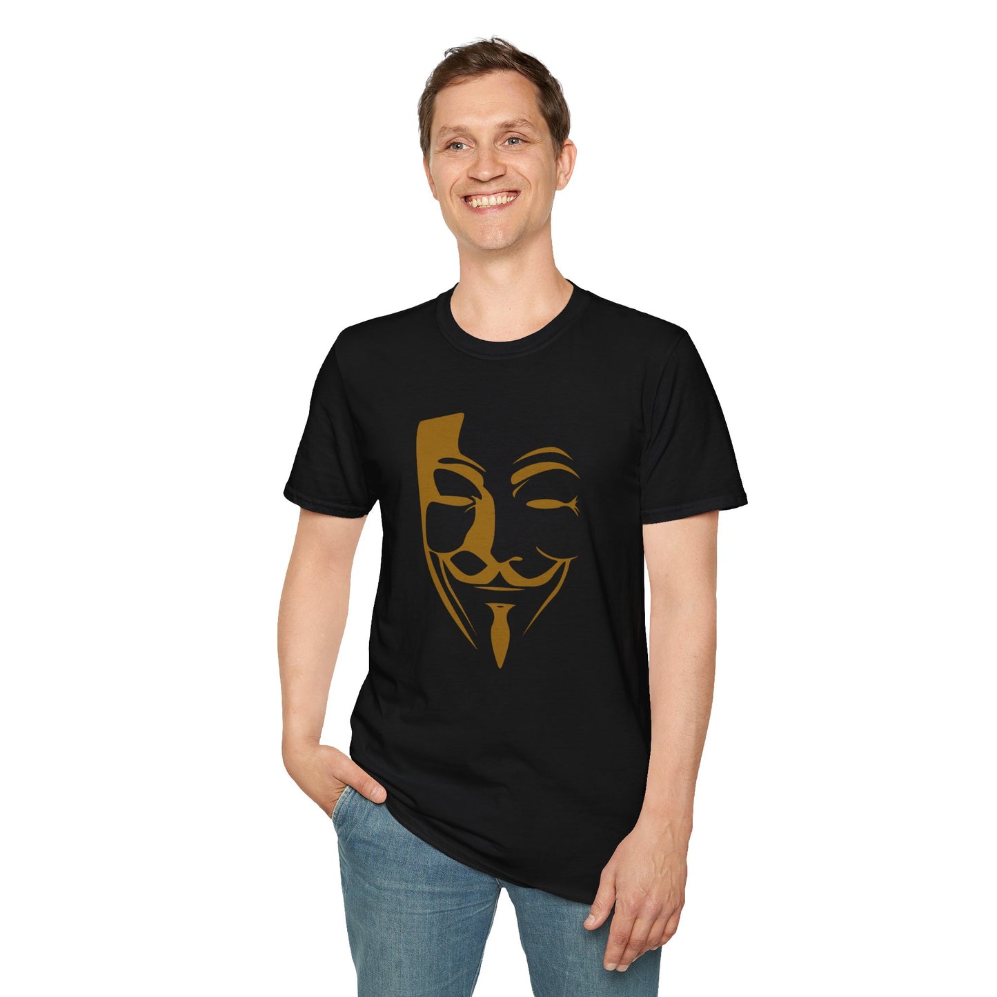 Guy Fawkes Mask T-Shirt — Anonymous/V for Vendetta Inspired Graphic Tee