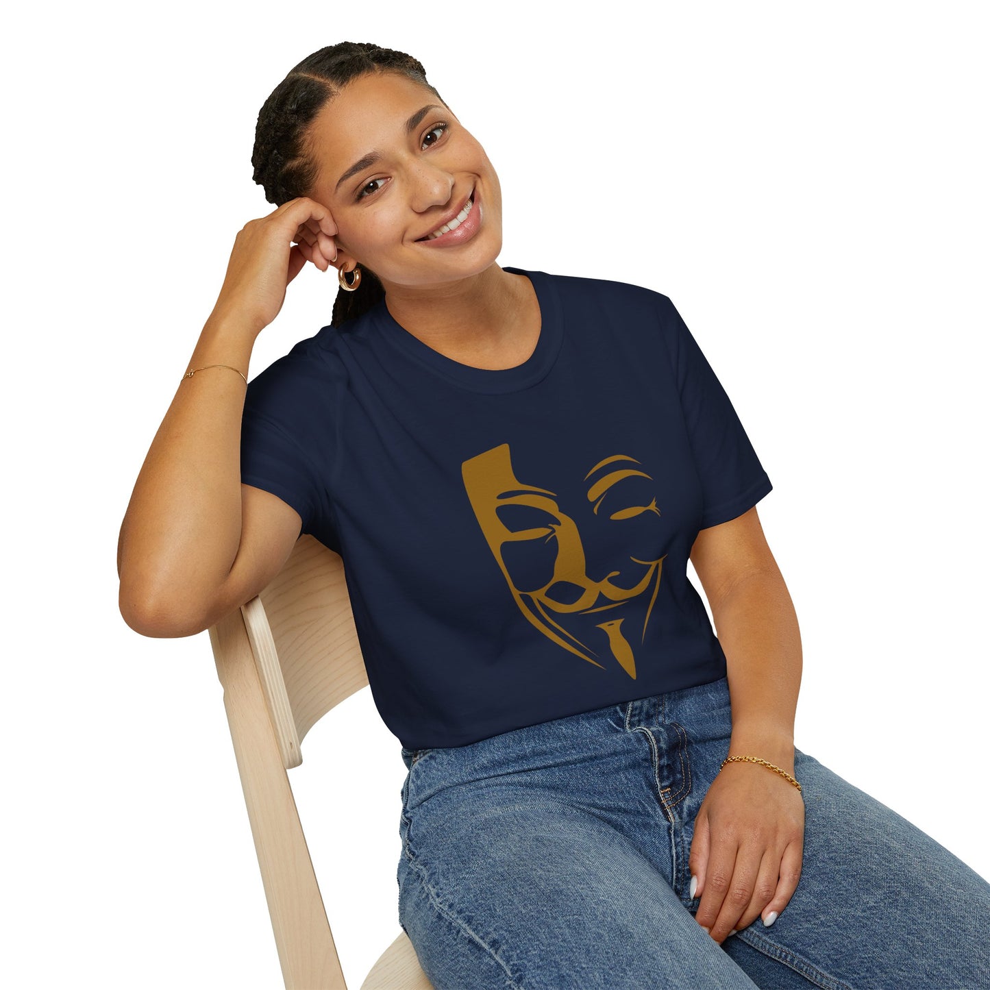 Guy Fawkes Mask T-Shirt — Anonymous/V for Vendetta Inspired Graphic Tee