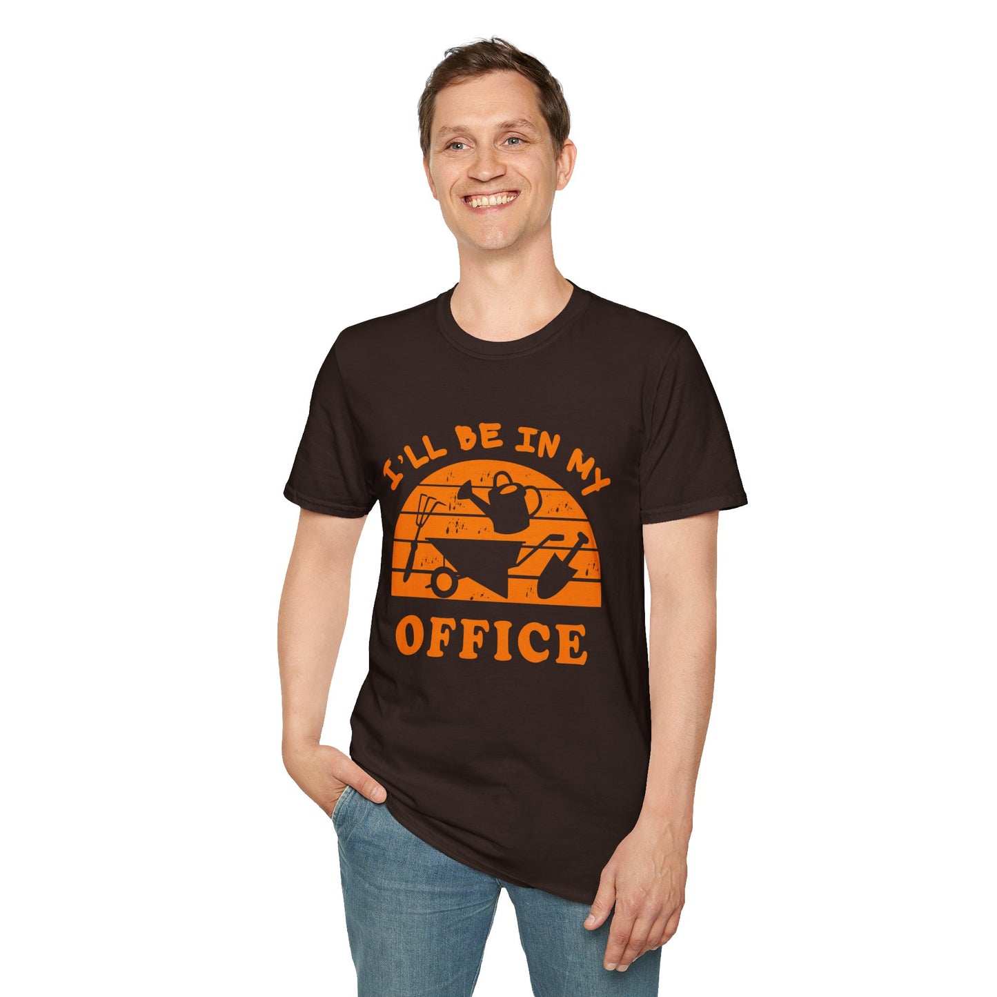 I'll Be In My Office T-Shirt — Funny Gardening Tee with Watering Can