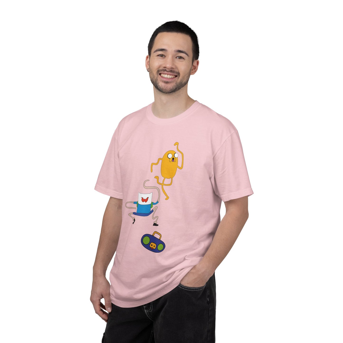 Adventure Time Dance Party T-Shirt — Jake & Radio Cartoon Tee