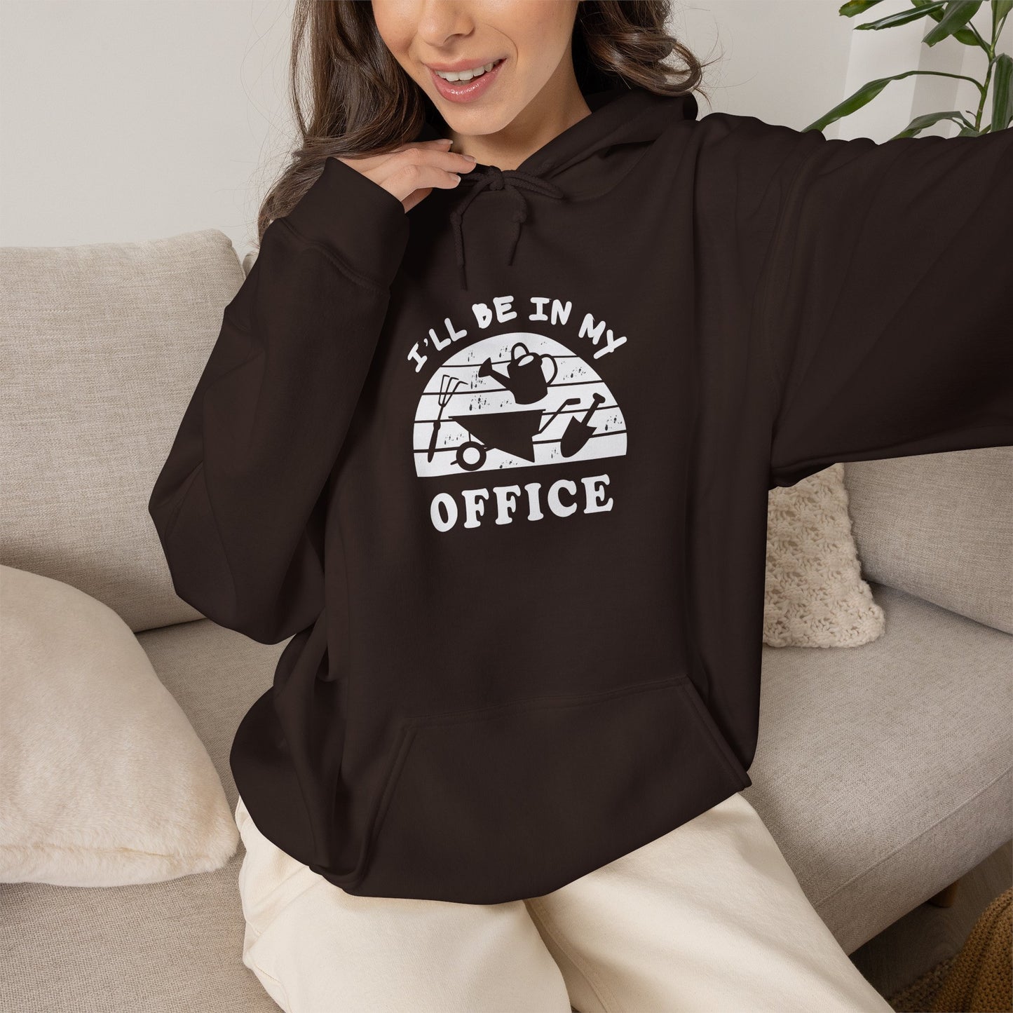 Hoodie — “I’ll Be In My Office” Cat Van Graphic Hoodie