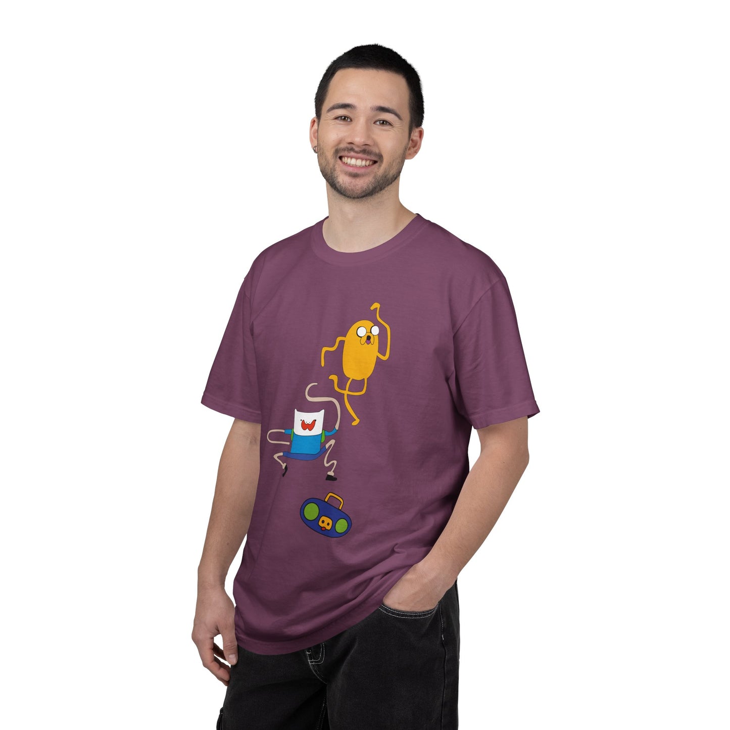 Adventure Time Dance Party T-Shirt — Jake & Radio Cartoon Tee