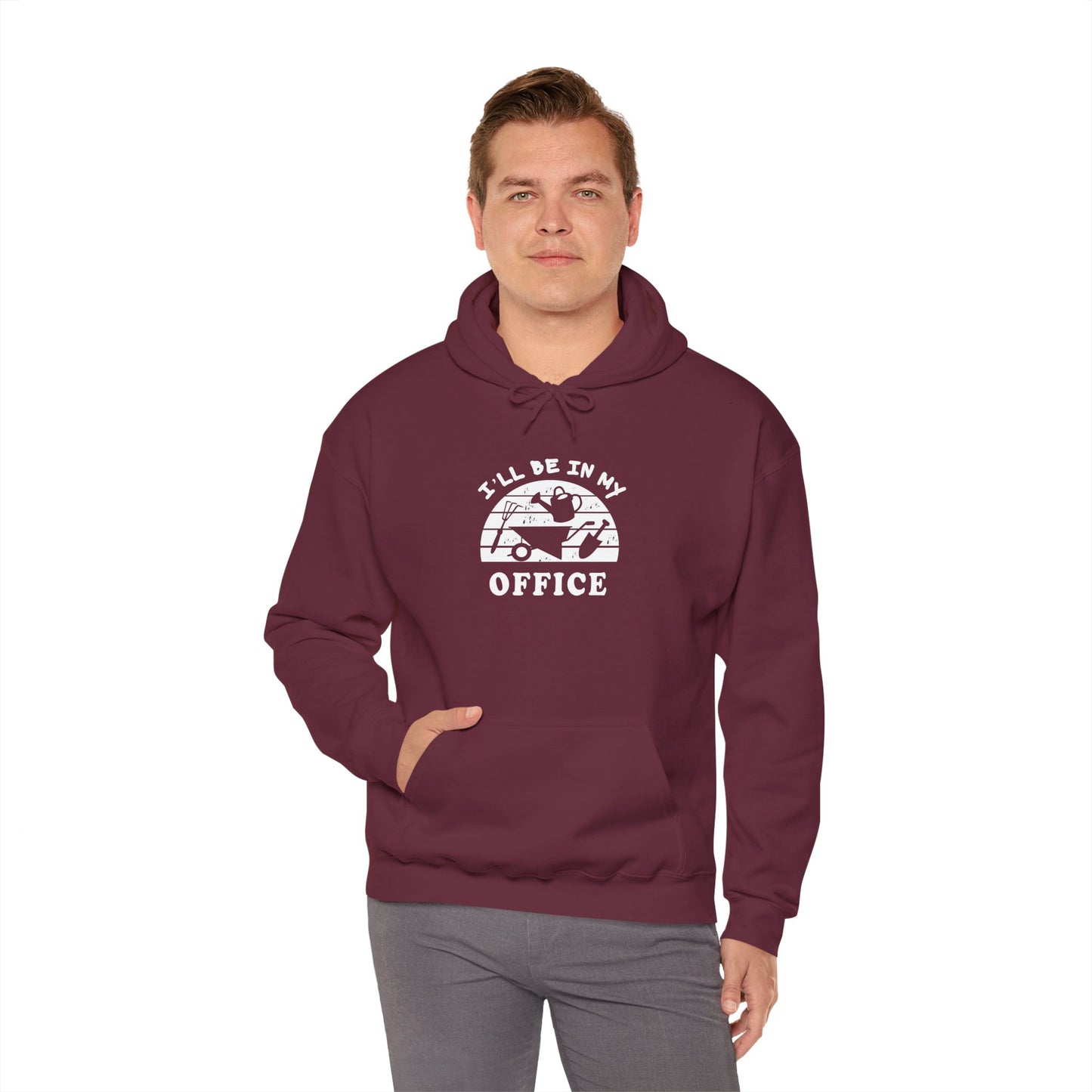 Hoodie — “I’ll Be In My Office” Cat Van Graphic Hoodie