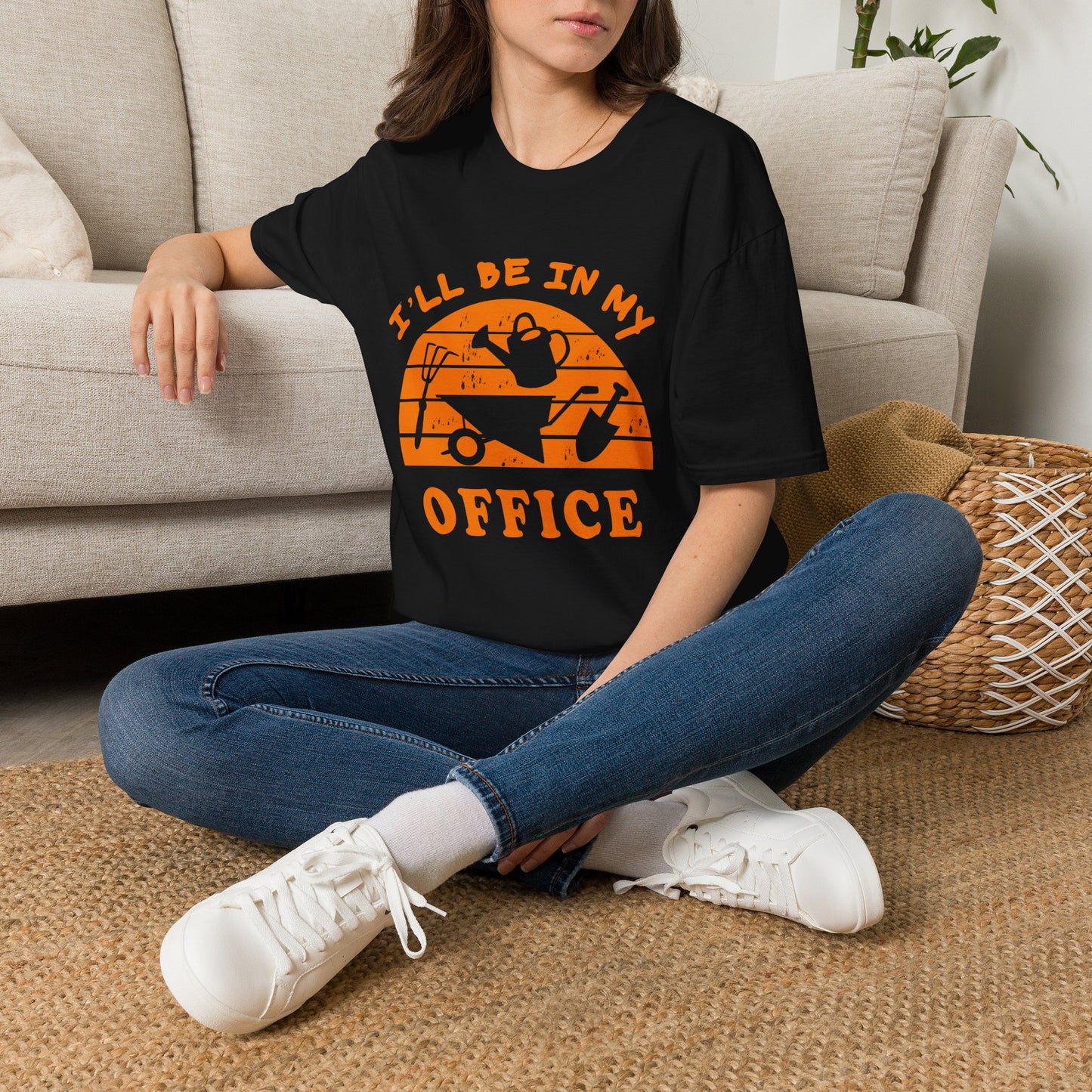I'll Be In My Office T-Shirt — Funny Gardening Tee with Watering Can