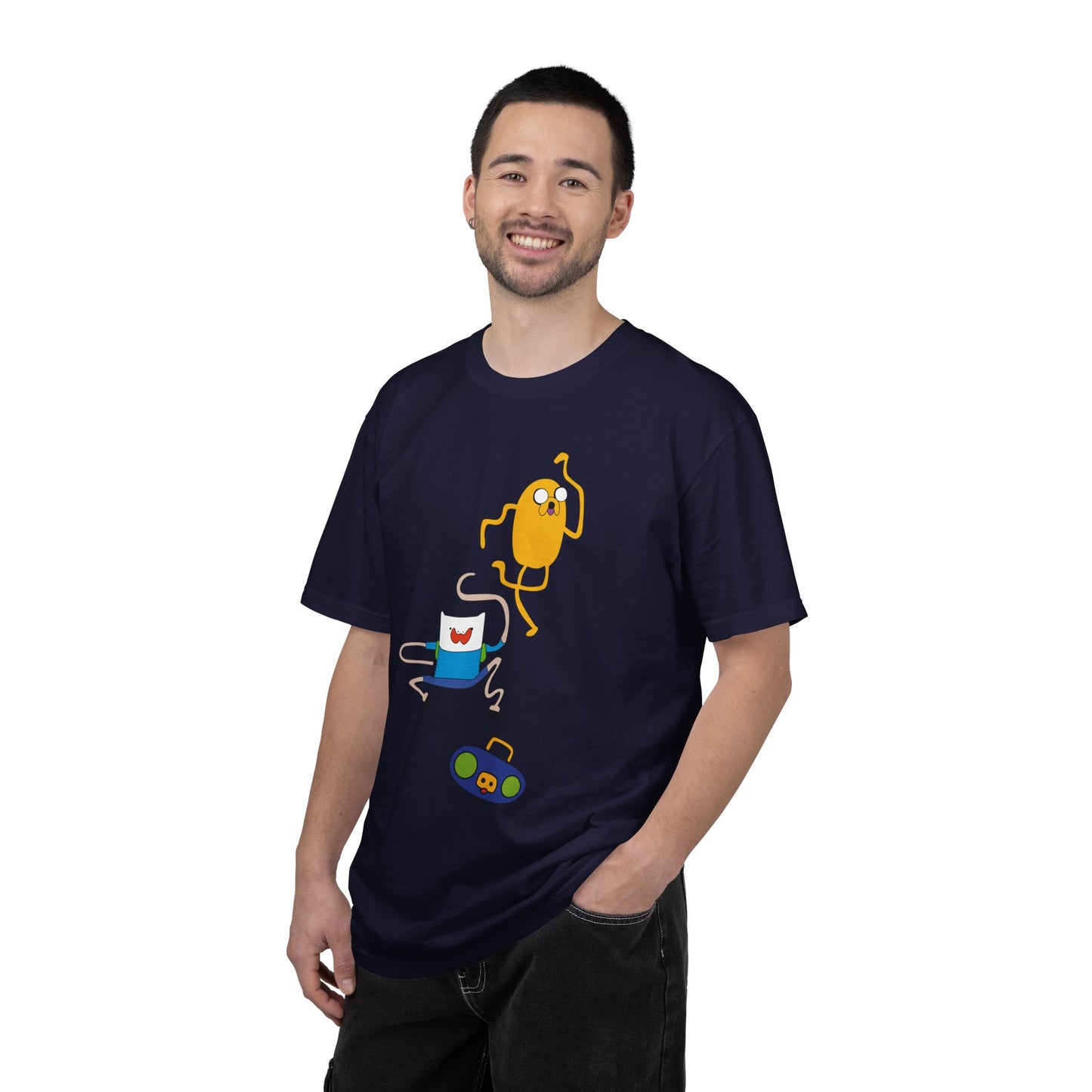Adventure Time Dance Party T-Shirt — Jake & Radio Cartoon Tee