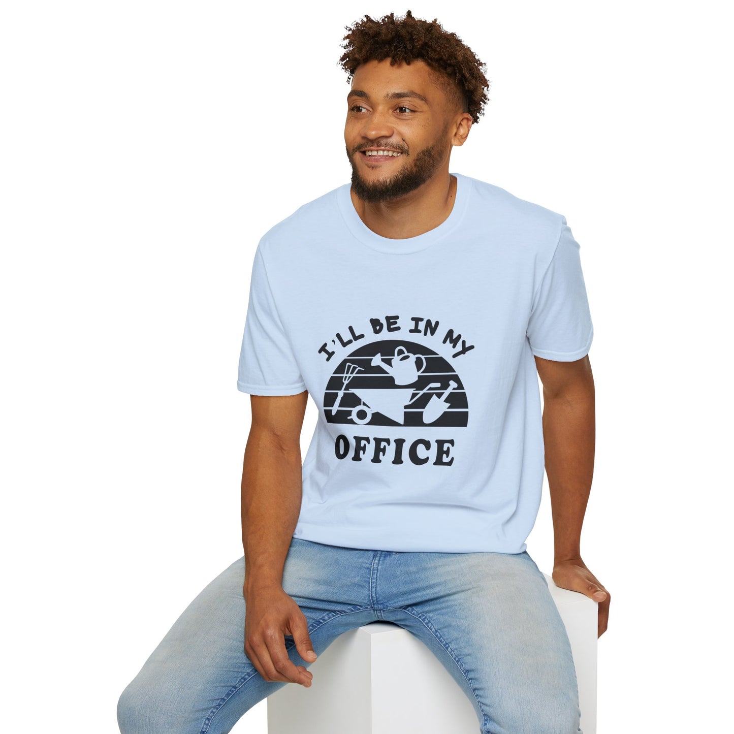 Garden Office T-Shirt — "I'll Be In My Office" Plant & Watering Can Tee
