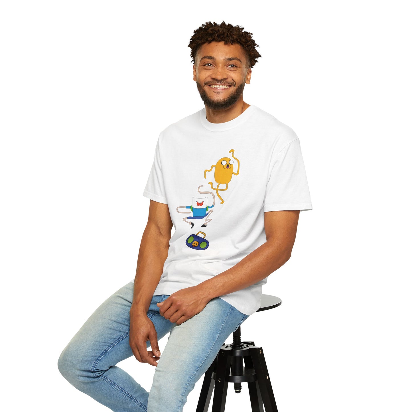 Adventure Time Dance Party T-Shirt — Jake & Radio Cartoon Tee