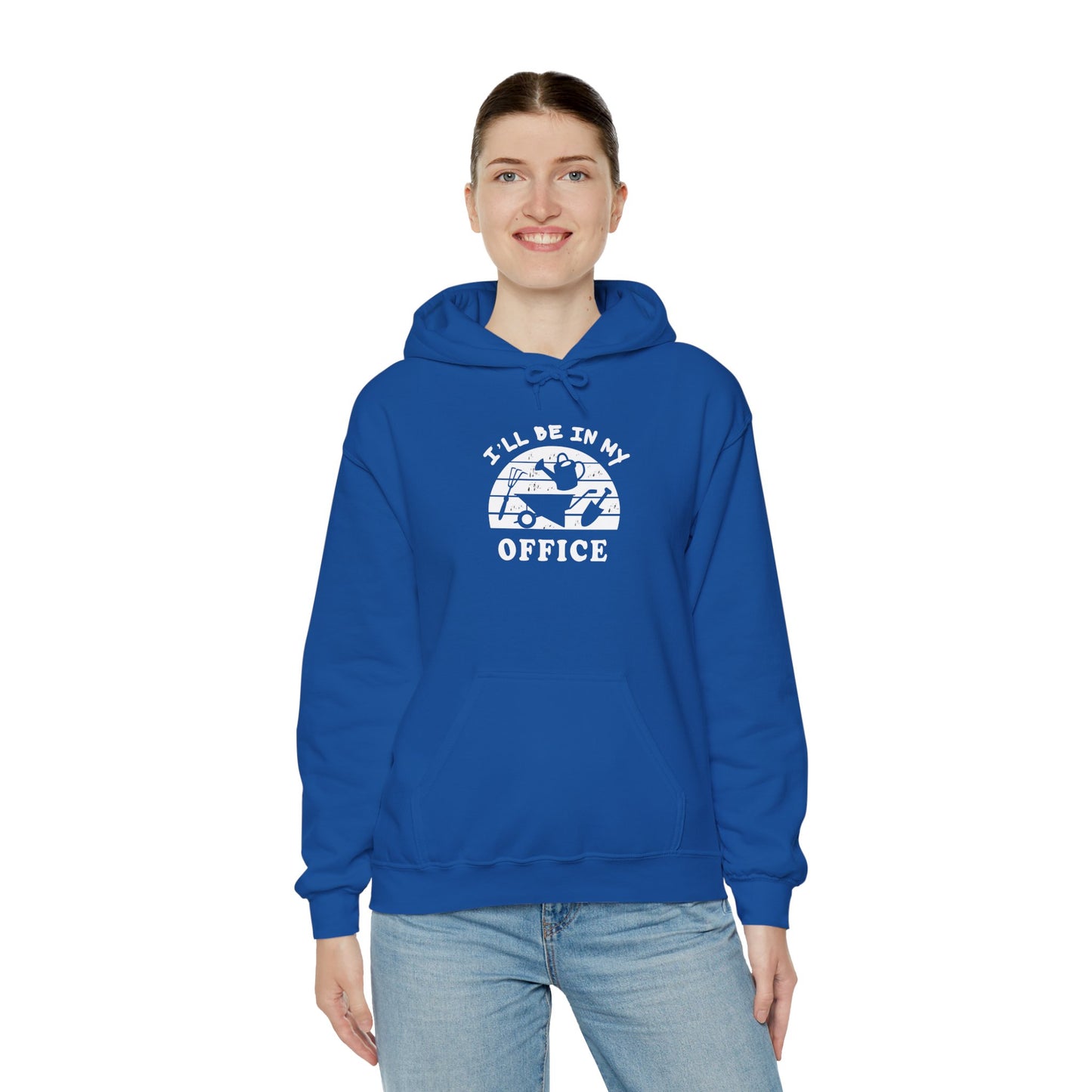 Hoodie — “I’ll Be In My Office” Cat Van Graphic Hoodie