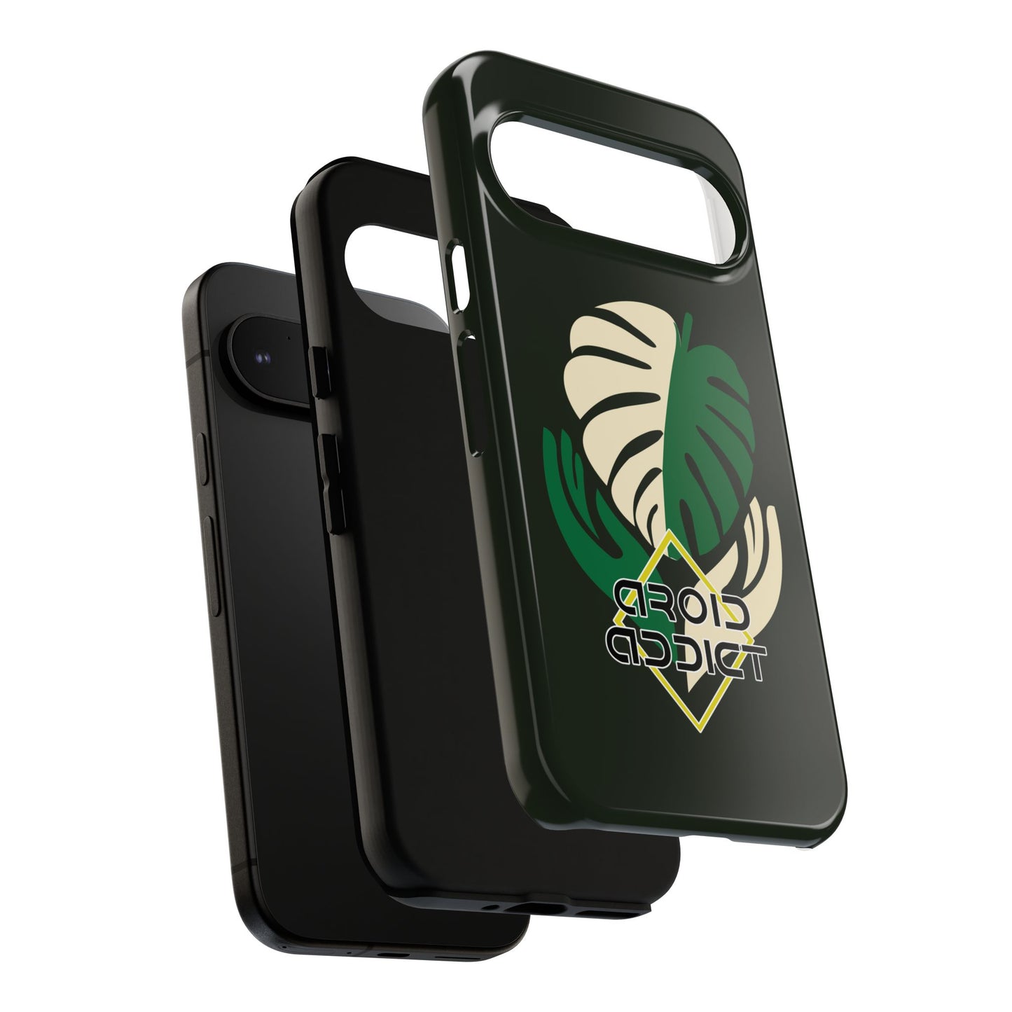 Phone Case — 'Droid Addict' Tropical Monstera Protective Case