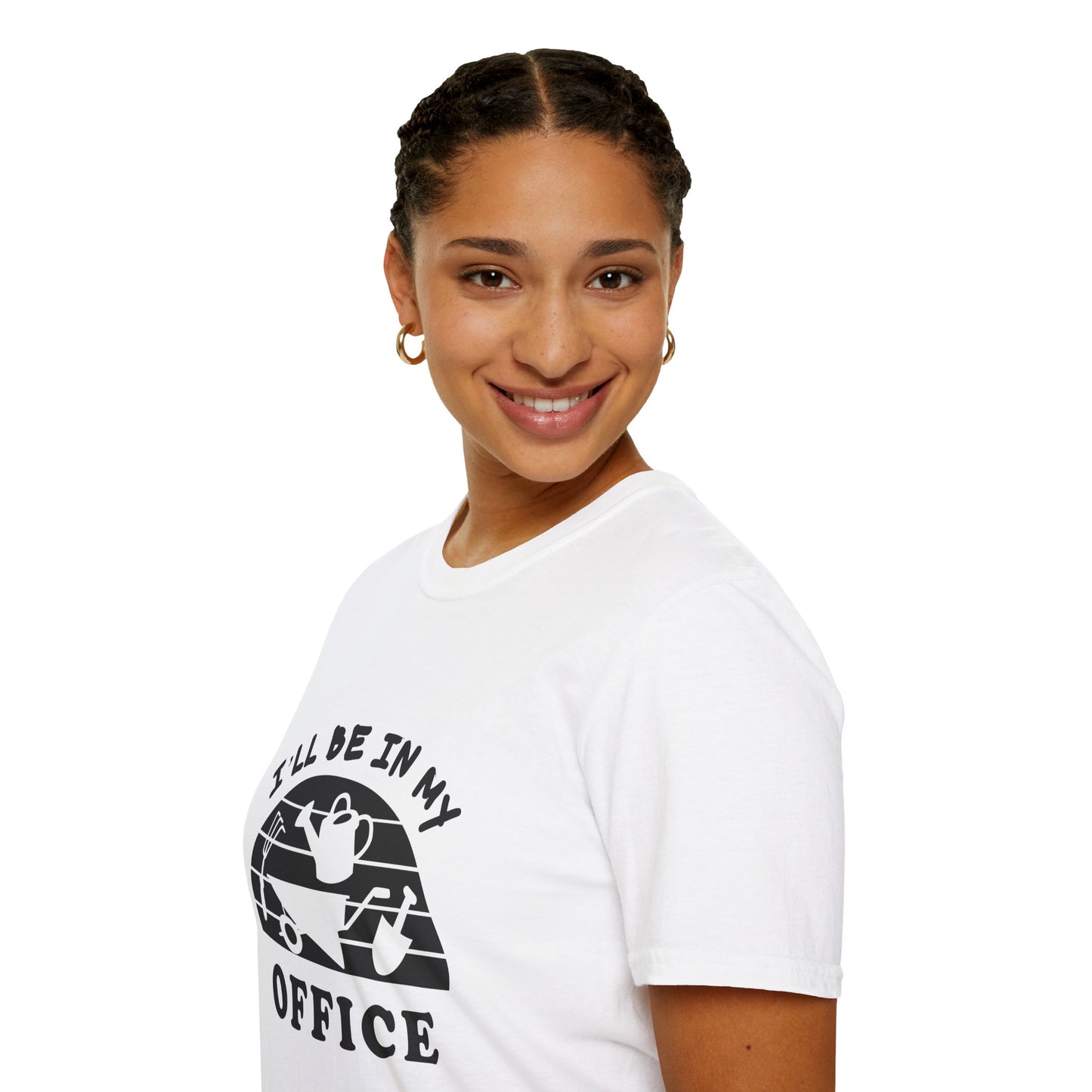 Garden Office T-Shirt — "I'll Be In My Office" Plant & Watering Can Tee