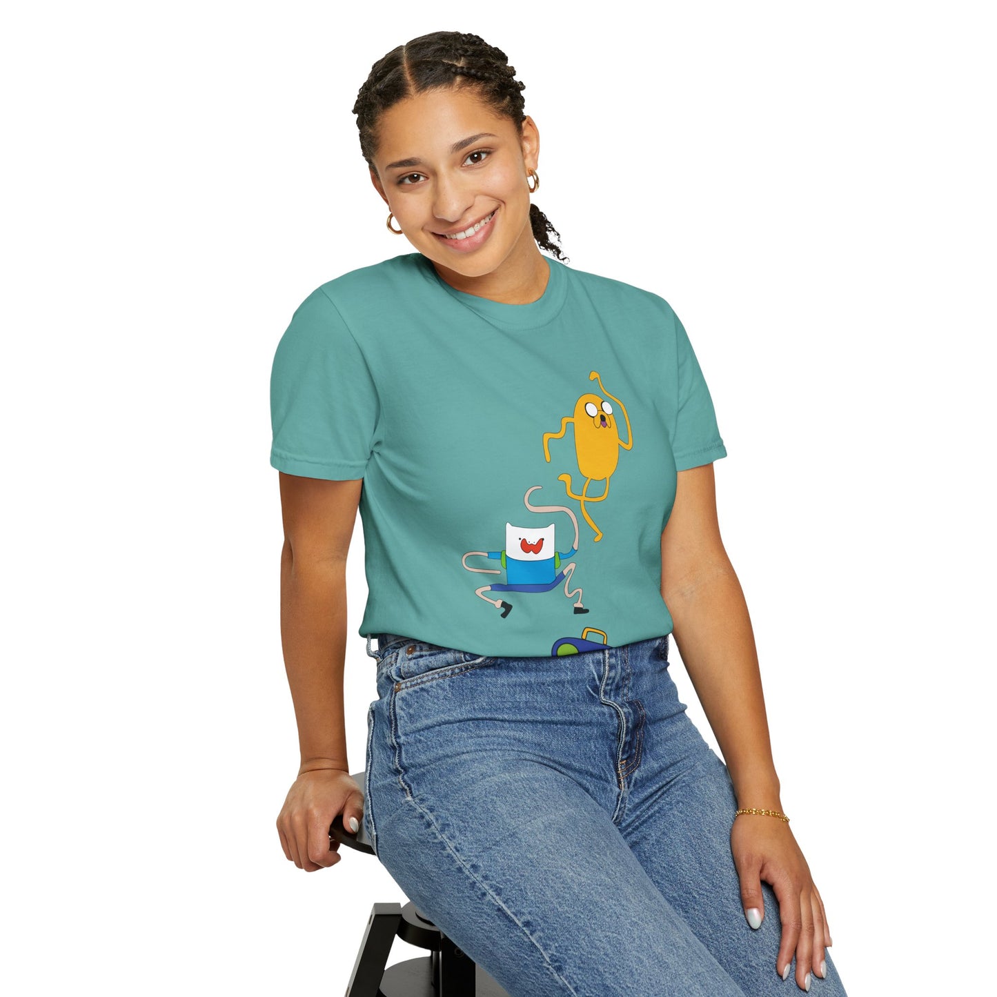 Adventure Time Dance Party T-Shirt — Jake & Radio Cartoon Tee