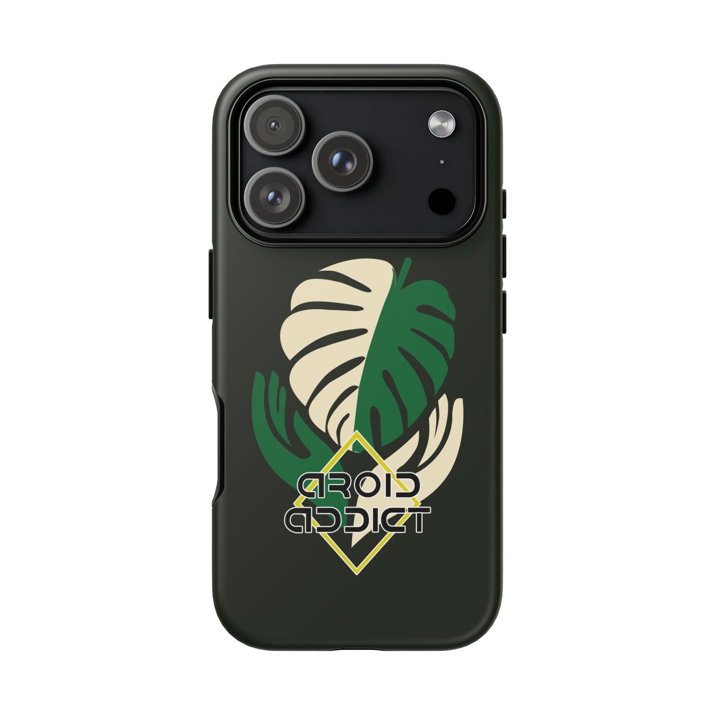 Phone Case — 'Droid Addict' Tropical Monstera Protective Case