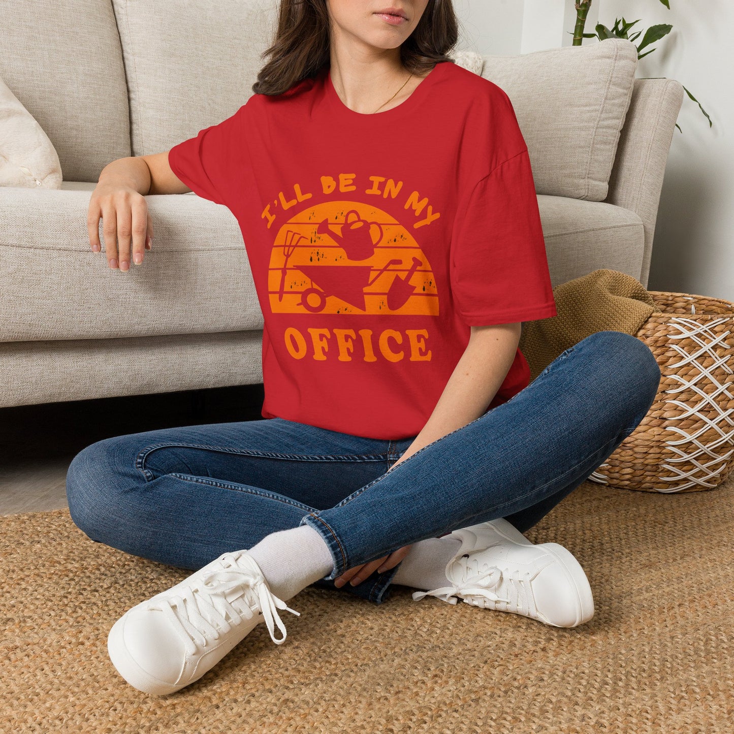 I'll Be In My Office T-Shirt — Funny Gardening Tee with Watering Can