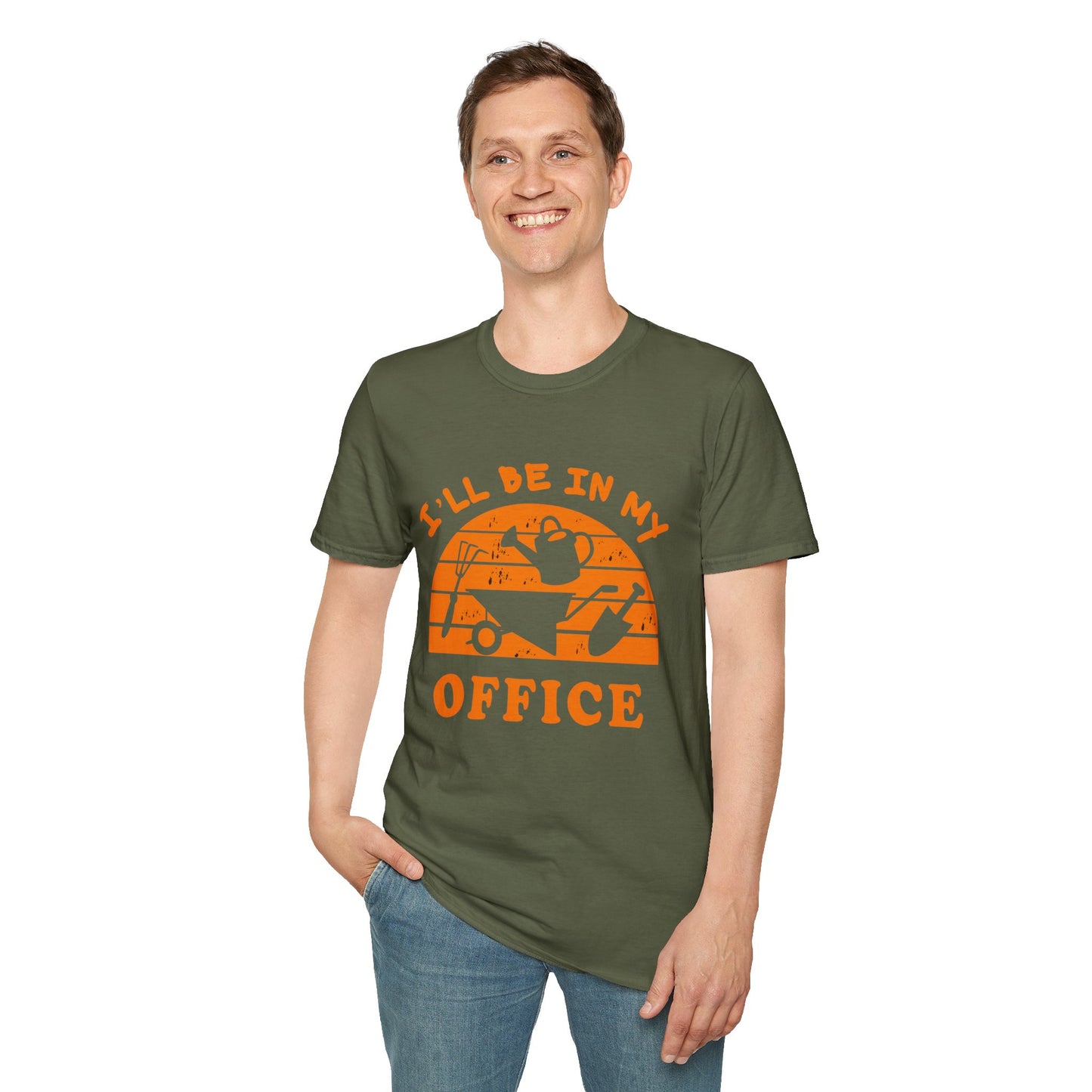 I'll Be In My Office T-Shirt — Funny Gardening Tee with Watering Can