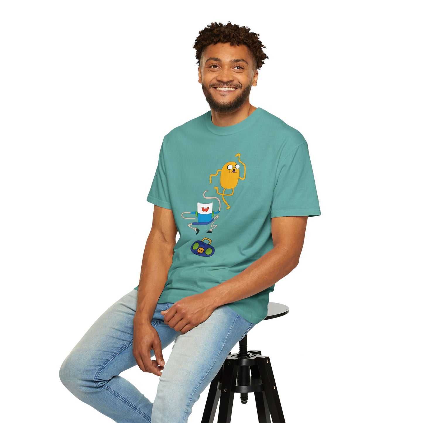 Adventure Time Dance Party T-Shirt — Jake & Radio Cartoon Tee